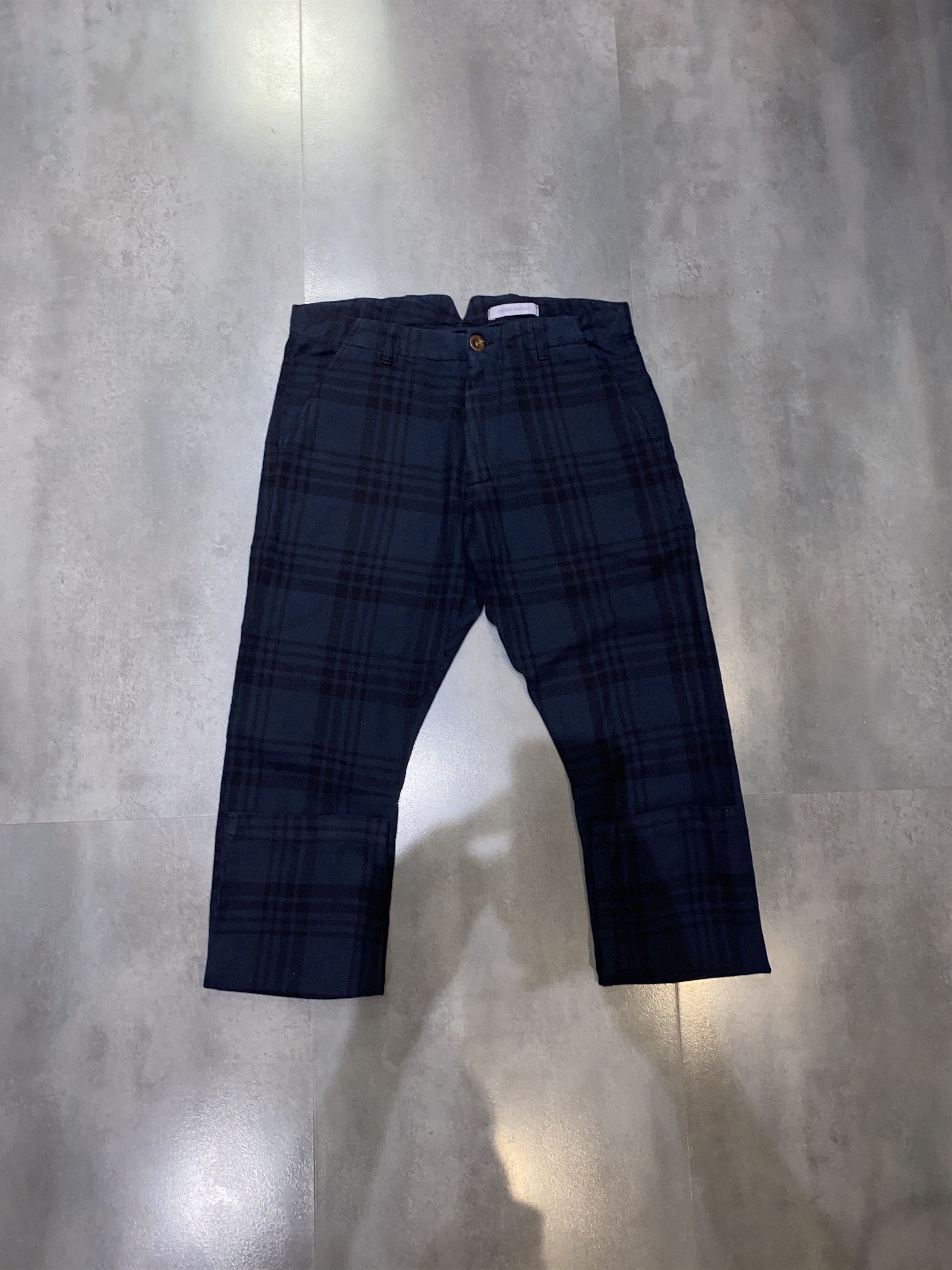 Balmain Pierre Balmain Checkered Dark Navy Casual Pants Size US 32 / EU 48 - 3 Thumbnail