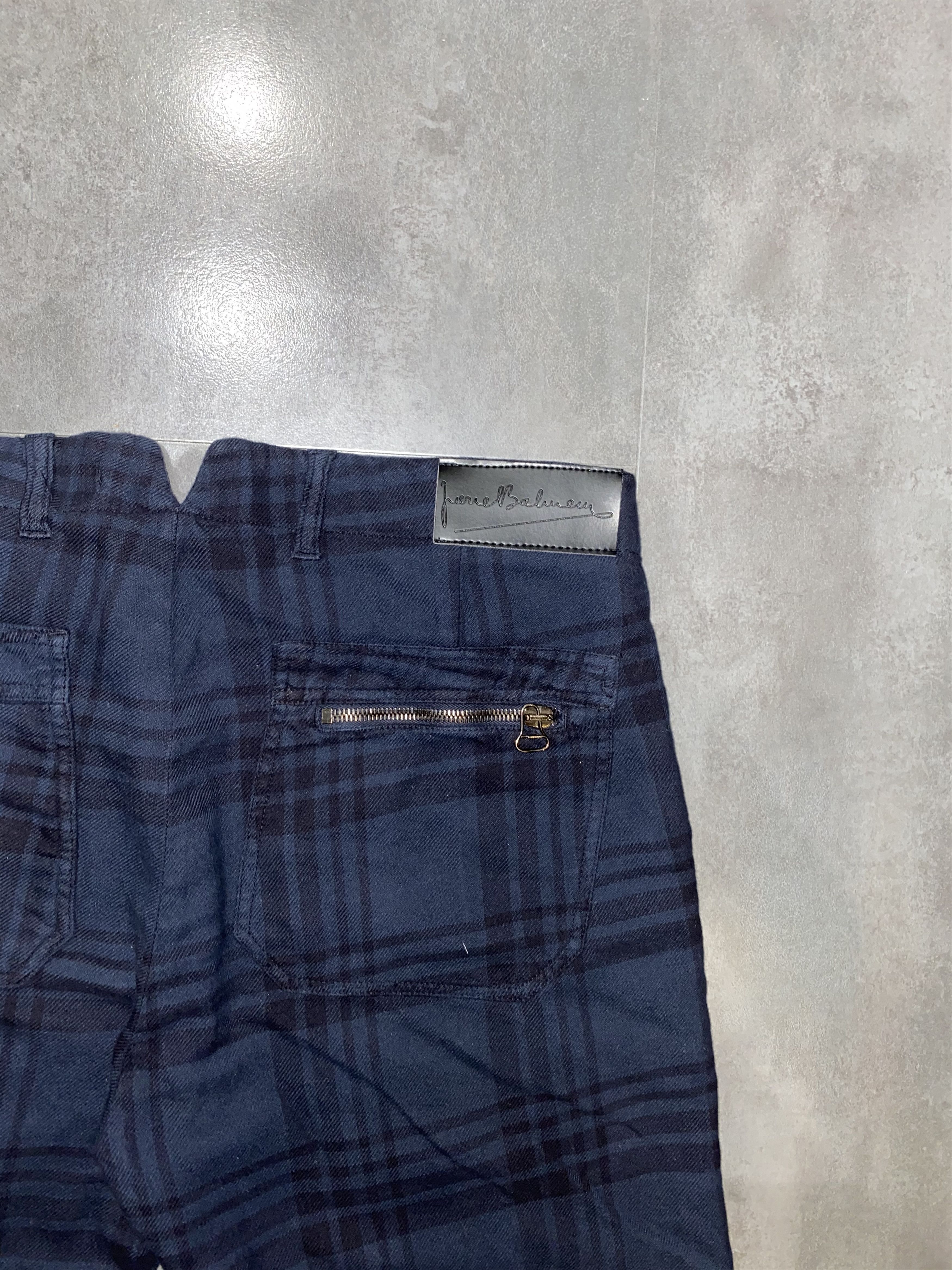 Balmain Pierre Balmain Checkered Dark Navy Casual Pants Size US 32 / EU 48 - 5 Thumbnail