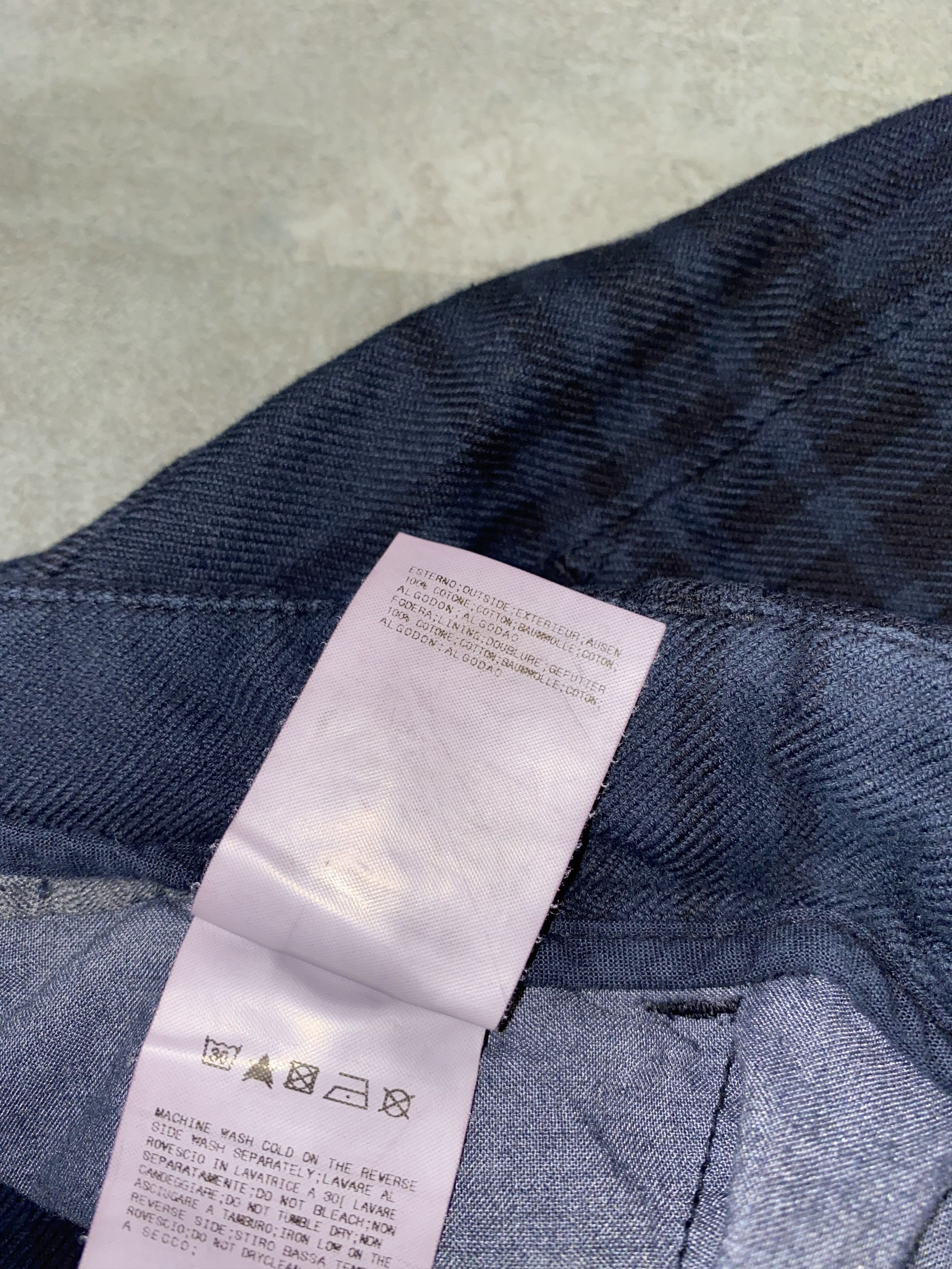Balmain Pierre Balmain Checkered Dark Navy Casual Pants Size US 32 / EU 48 - 14 Thumbnail