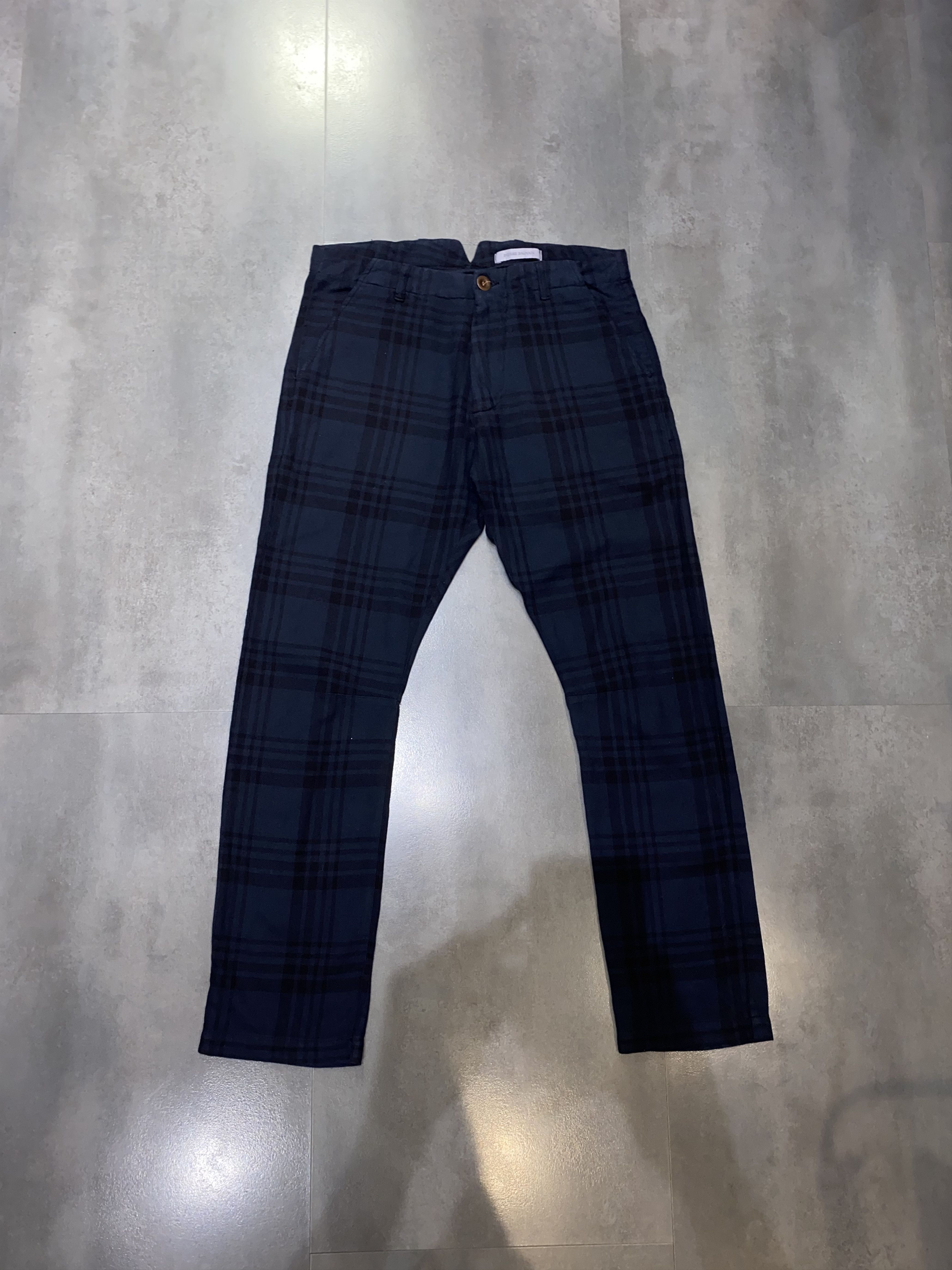 Balmain Pierre Balmain Checkered Dark Navy Casual Pants Size US 32 / EU 48 - 2 Thumbnail