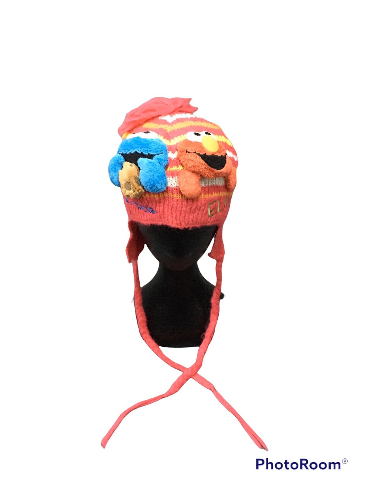 image of Cartoon Network x Character Hero Universal Studio Elmo Earflat Beanie Hat in Red, Men's