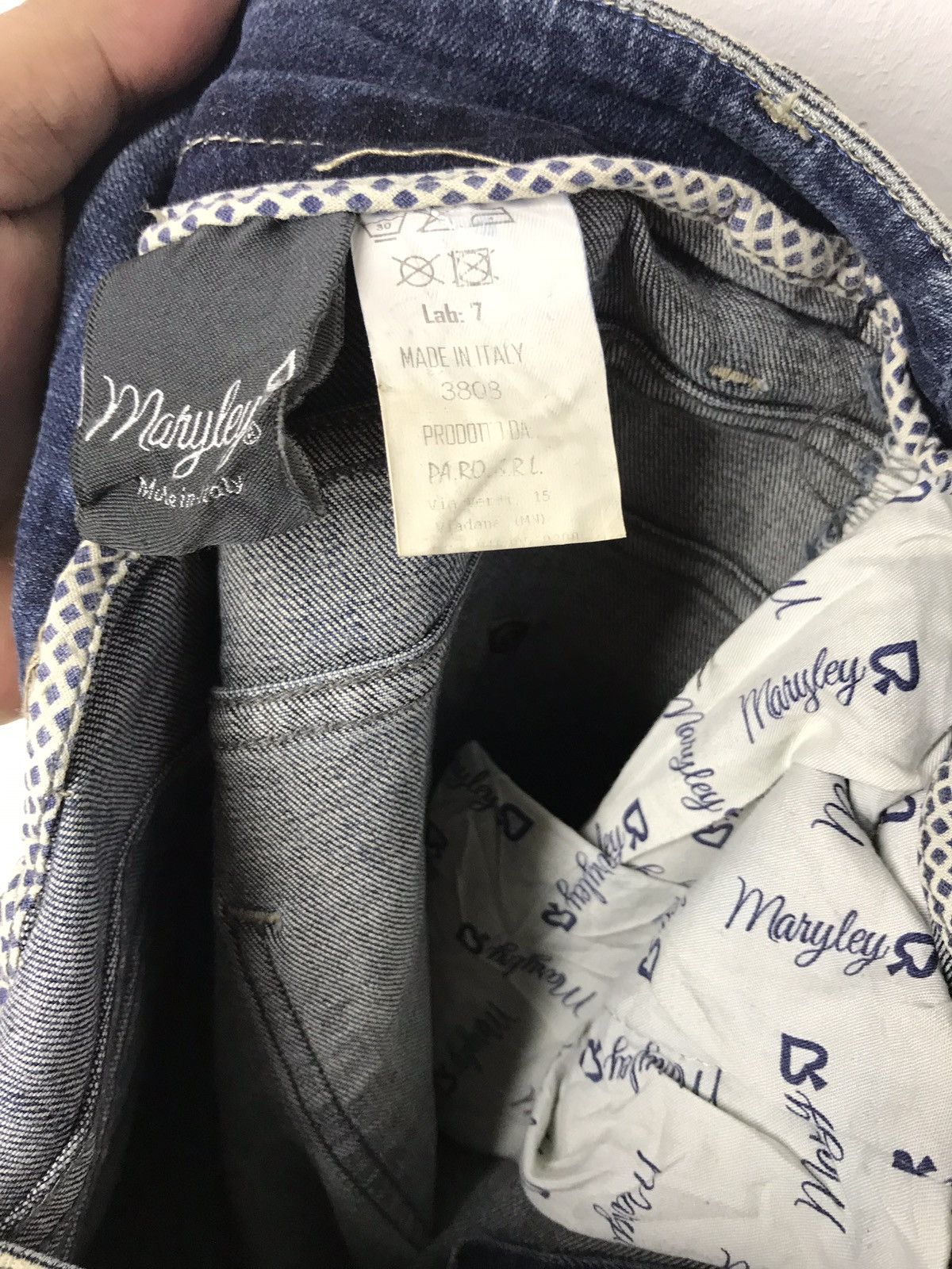 Other Made In Italy Maryley Painter Art Button Skinny Jeans Size 29" - 8 Thumbnail