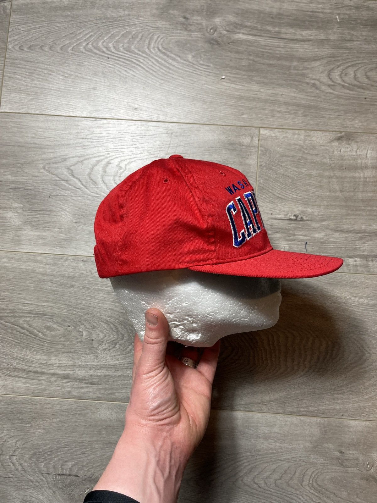 NHL × Starter × Vintage Vintage Washington Capitals Arch Starter Snapback Hockey Hat Size ONE SIZE - 4 Thumbnail