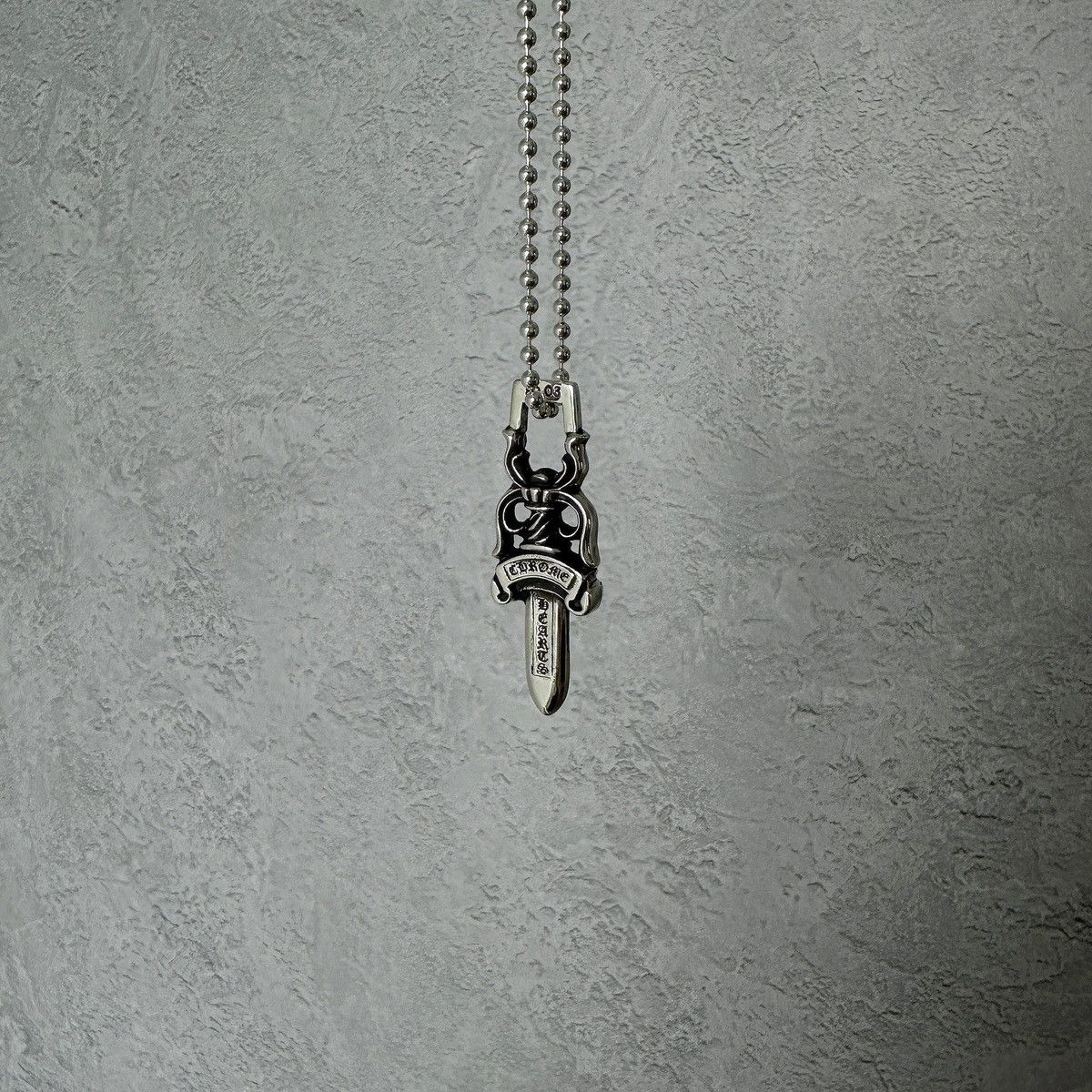 LC chrome dagger with ball chain : r/ChromeHeart