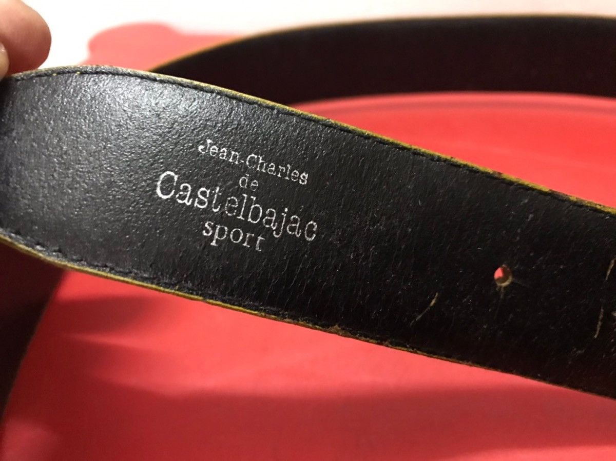 Jean Charles De Castelbajac × Vintage Vintage JCCS Sport Spellout Leather Belts Size ONE SIZE - 5 Thumbnail