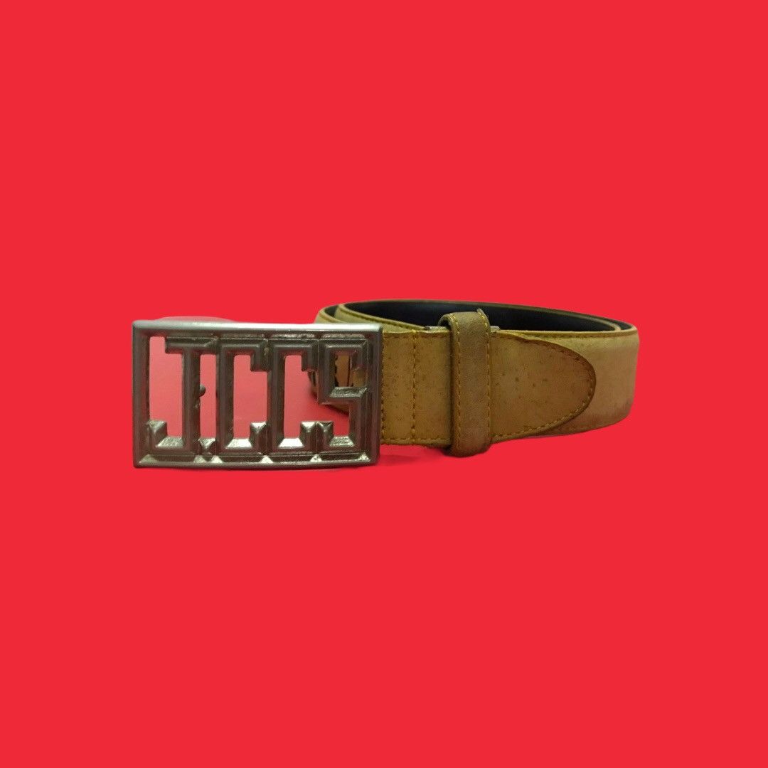 Jean Charles De Castelbajac × Vintage Vintage JCCS Sport Spellout Leather Belts Size ONE SIZE - 2 Thumbnail