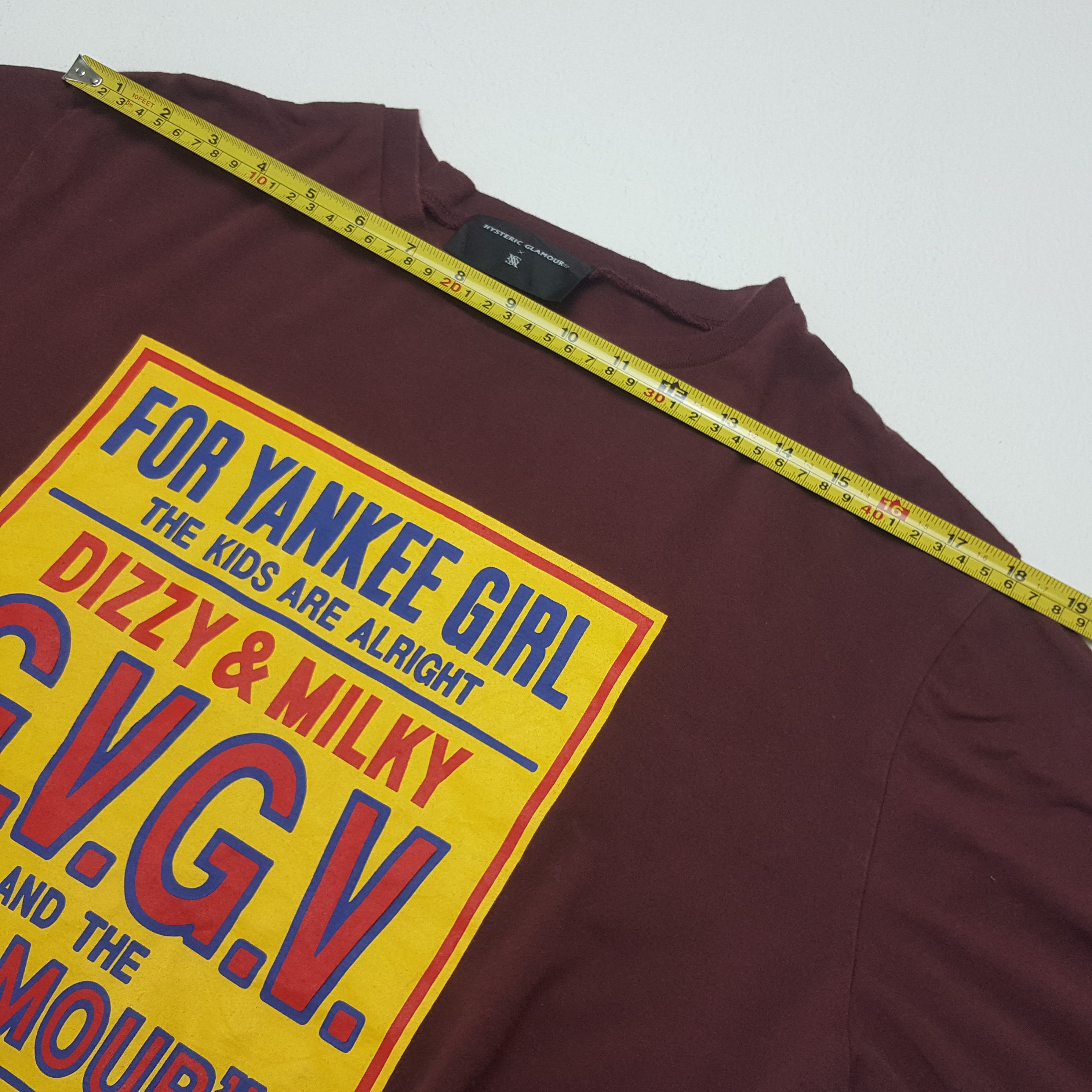 Hysteric Glamour × Japanese Brand × Vintage Vintage Hysteric Glamour Japanese Brand X G.V.G.V T-Shirt Size US XL / EU 56 / 4 - 7 Thumbnail