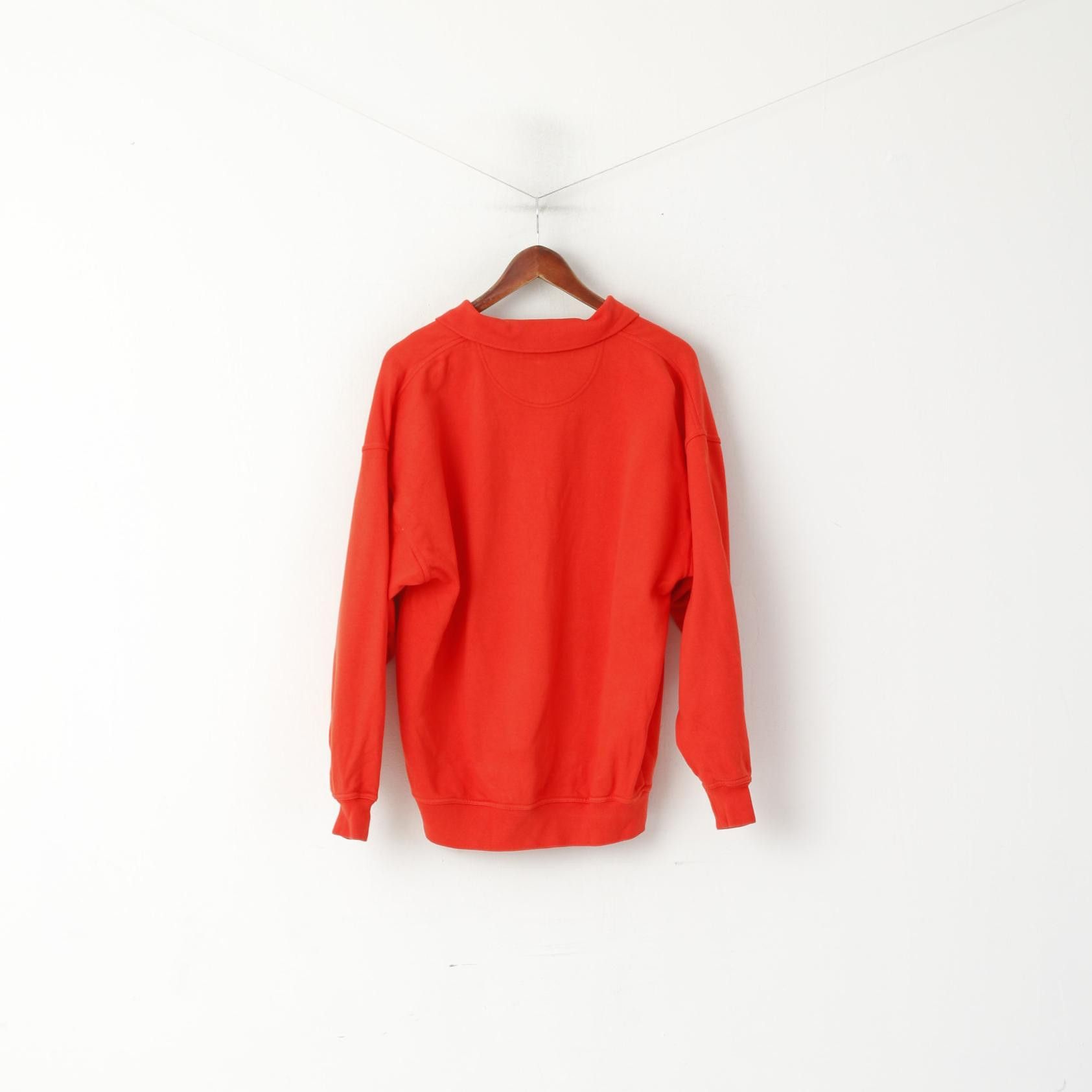 Vintage Antartex Weekend Men M Sweatshirt Orange Cotton 3835 Size US M / EU 48-50 / 2 - 6 Thumbnail