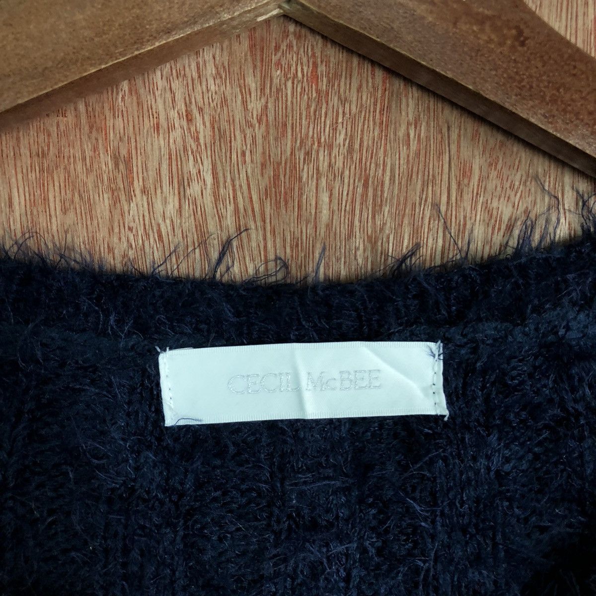 Homespun Knitwear × Japanese Brand Cecil Mcbee Long Shag Shaggy Fur Mohair Knitwear #6657 Size M / US 6-8 / IT 42-44 - 7 Thumbnail