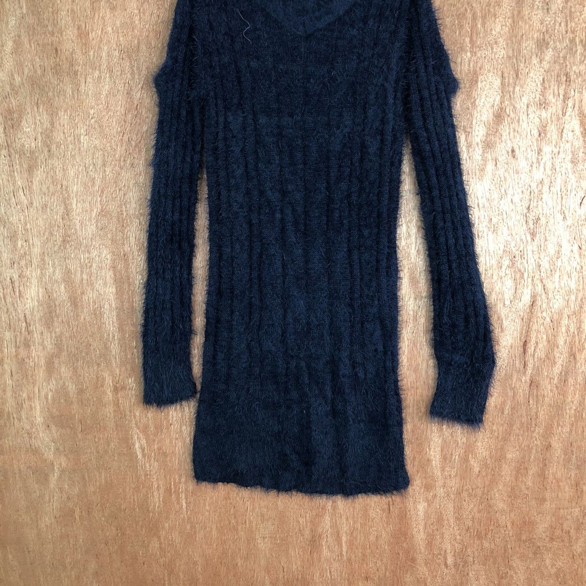 Homespun Knitwear × Japanese Brand Cecil Mcbee Long Shag Shaggy Fur Mohair Knitwear #6657 Size M / US 6-8 / IT 42-44 - 3 Thumbnail