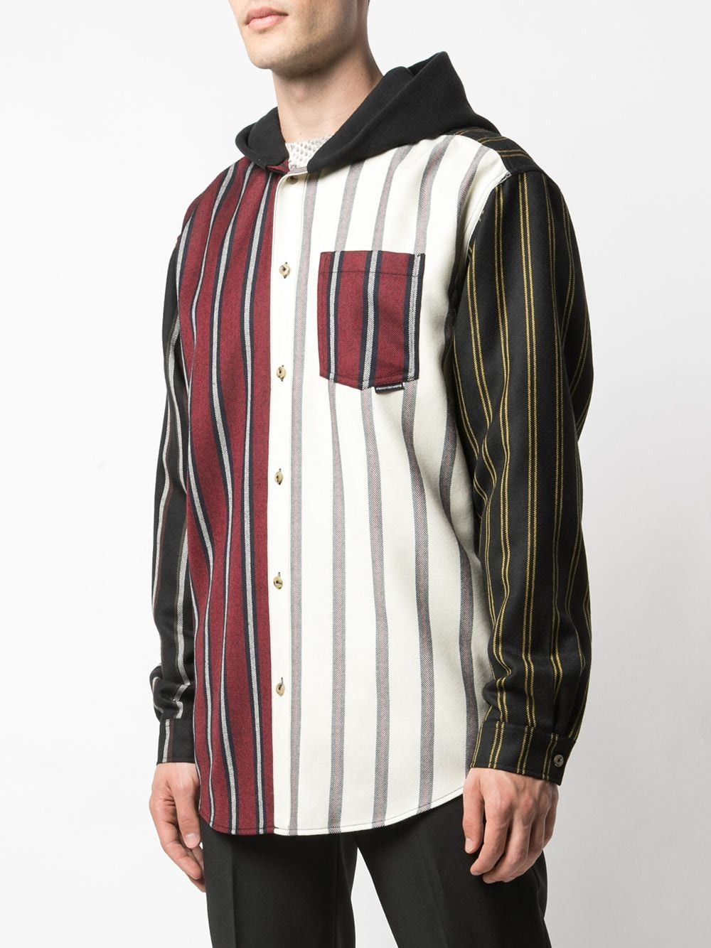 Alexander Wang Alexander Wang Striped Hooded Shirt Size US XL / EU 56 / 4 - 3 Thumbnail
