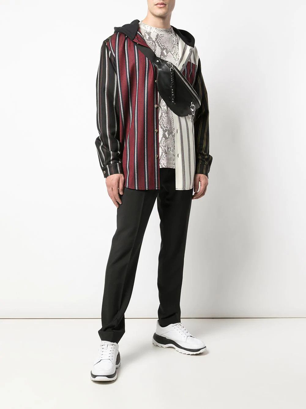 Alexander Wang Alexander Wang Striped Hooded Shirt Size US XL / EU 56 / 4 - 2 Thumbnail