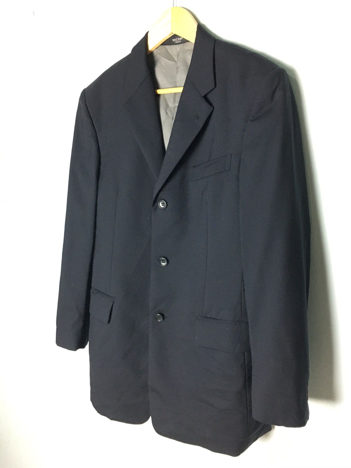 Japanese Brand × Y's for Men × Yohji Yamamoto Yohji Yamamoto Sacsny Ysaccs Blazer Size 40R - 3 Thumbnail