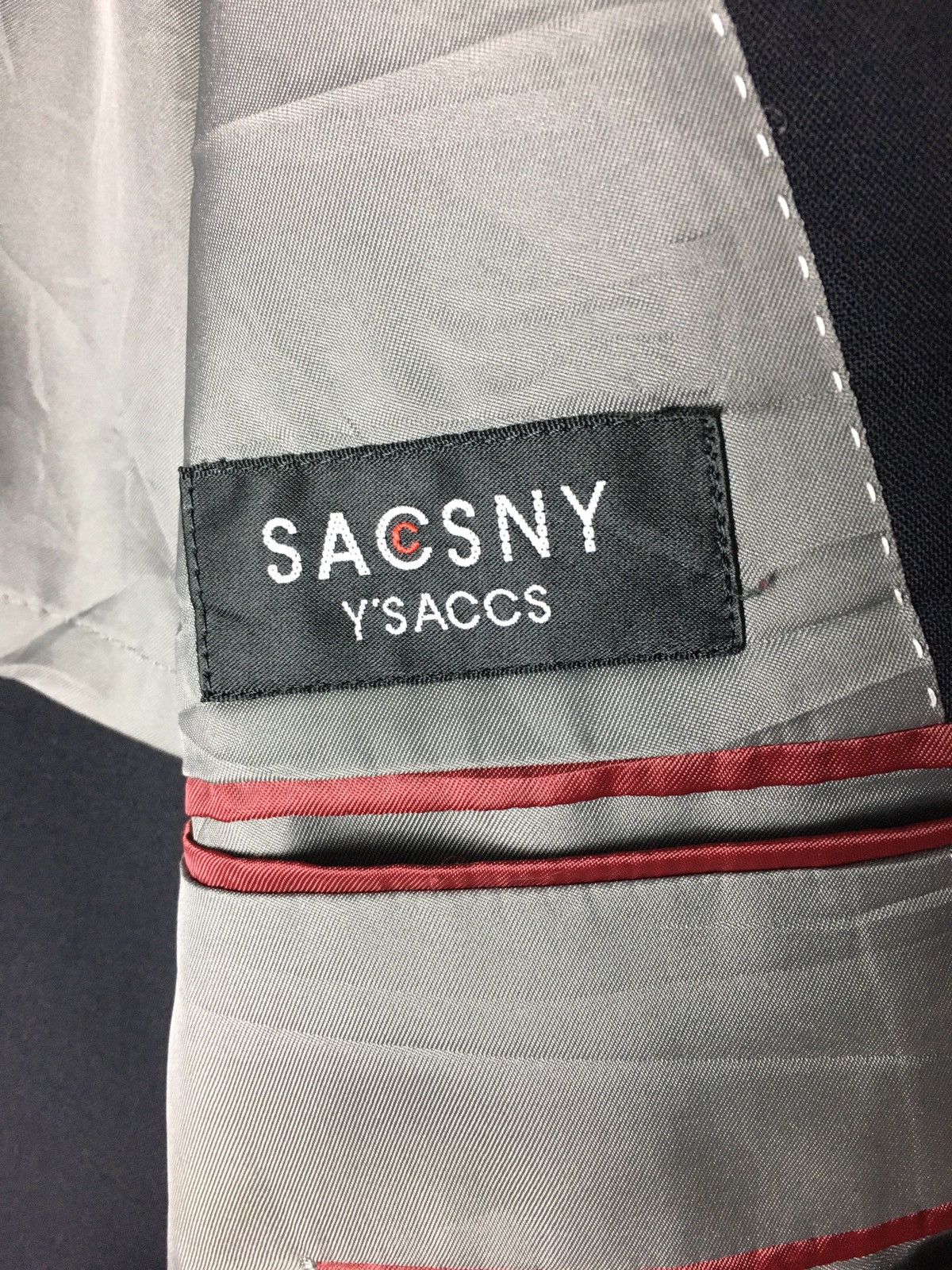 Japanese Brand × Y's for Men × Yohji Yamamoto Yohji Yamamoto Sacsny Ysaccs Blazer Size 40R - 10 Thumbnail