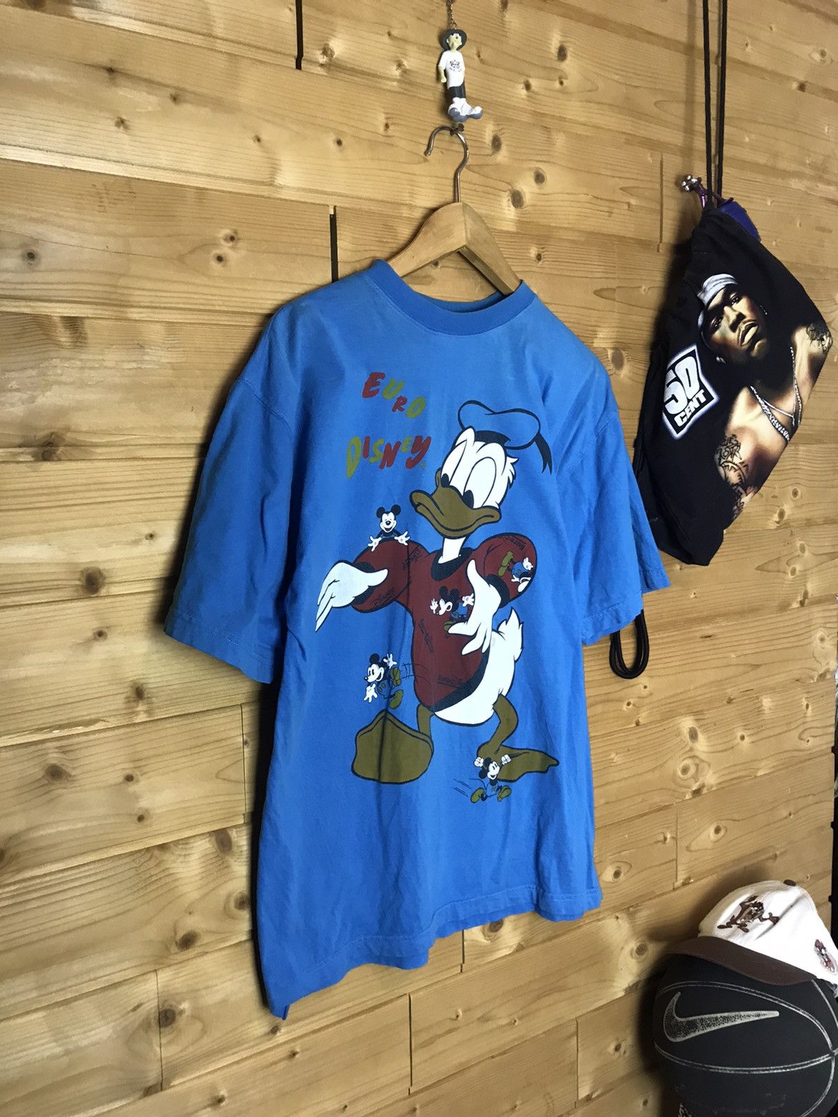 Disney Vintage 90s Disney Donald Duck Mickey Mouse t-shirt Size US M / EU 48-50 / 2 - 1 Thumbnail
