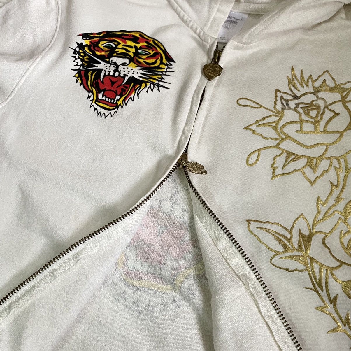 Ed Hardy × Japanese Brand ED HARDY TIGER HEAD BEADS FULLZIPPER HOODIE Size US XS / EU 42 / 0 - 17 Thumbnail