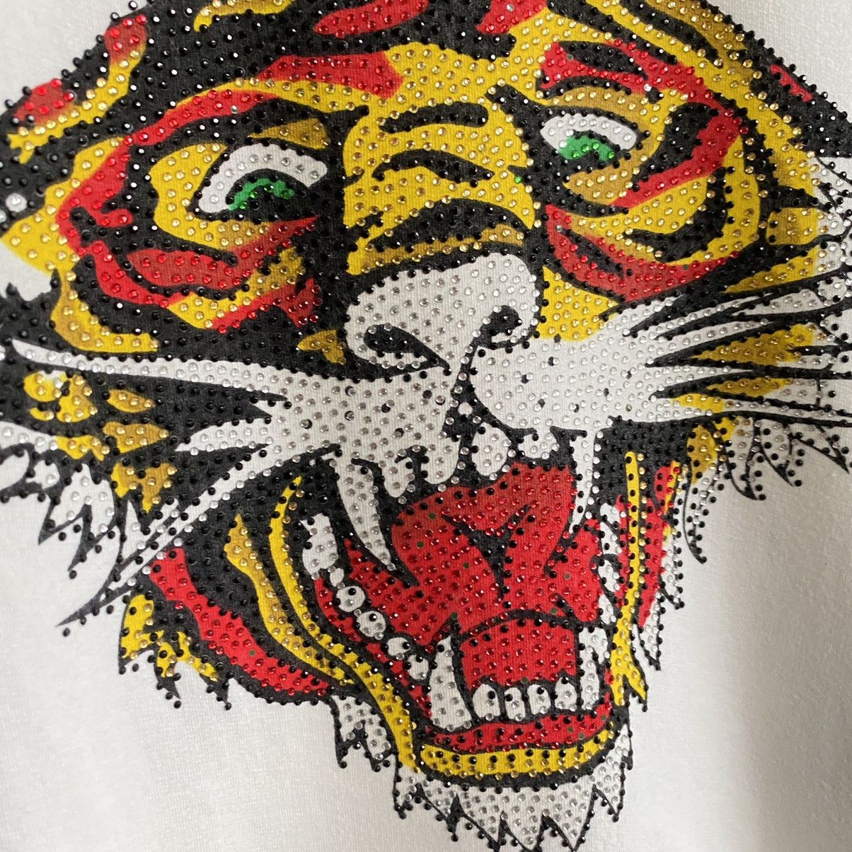 Ed Hardy × Japanese Brand ED HARDY TIGER HEAD BEADS FULLZIPPER HOODIE Size US XS / EU 42 / 0 - 3 Thumbnail