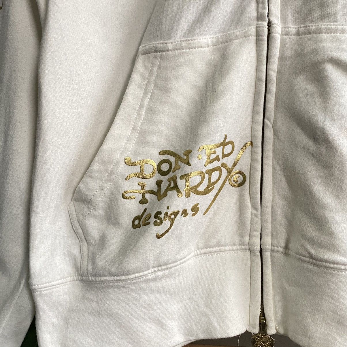 Ed Hardy × Japanese Brand ED HARDY TIGER HEAD BEADS FULLZIPPER HOODIE Size US XS / EU 42 / 0 - 13 Thumbnail