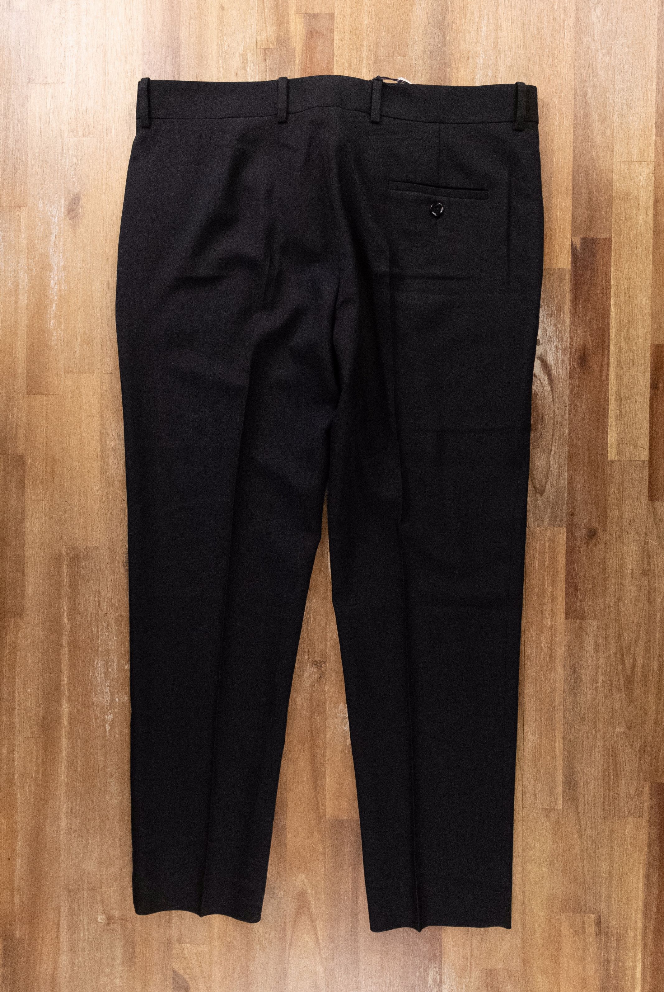 Bottega Veneta BOTTEGA VENETA black wool straight leg crop pants trousers Size 28" / US 6 / IT 42 - 11 Thumbnail