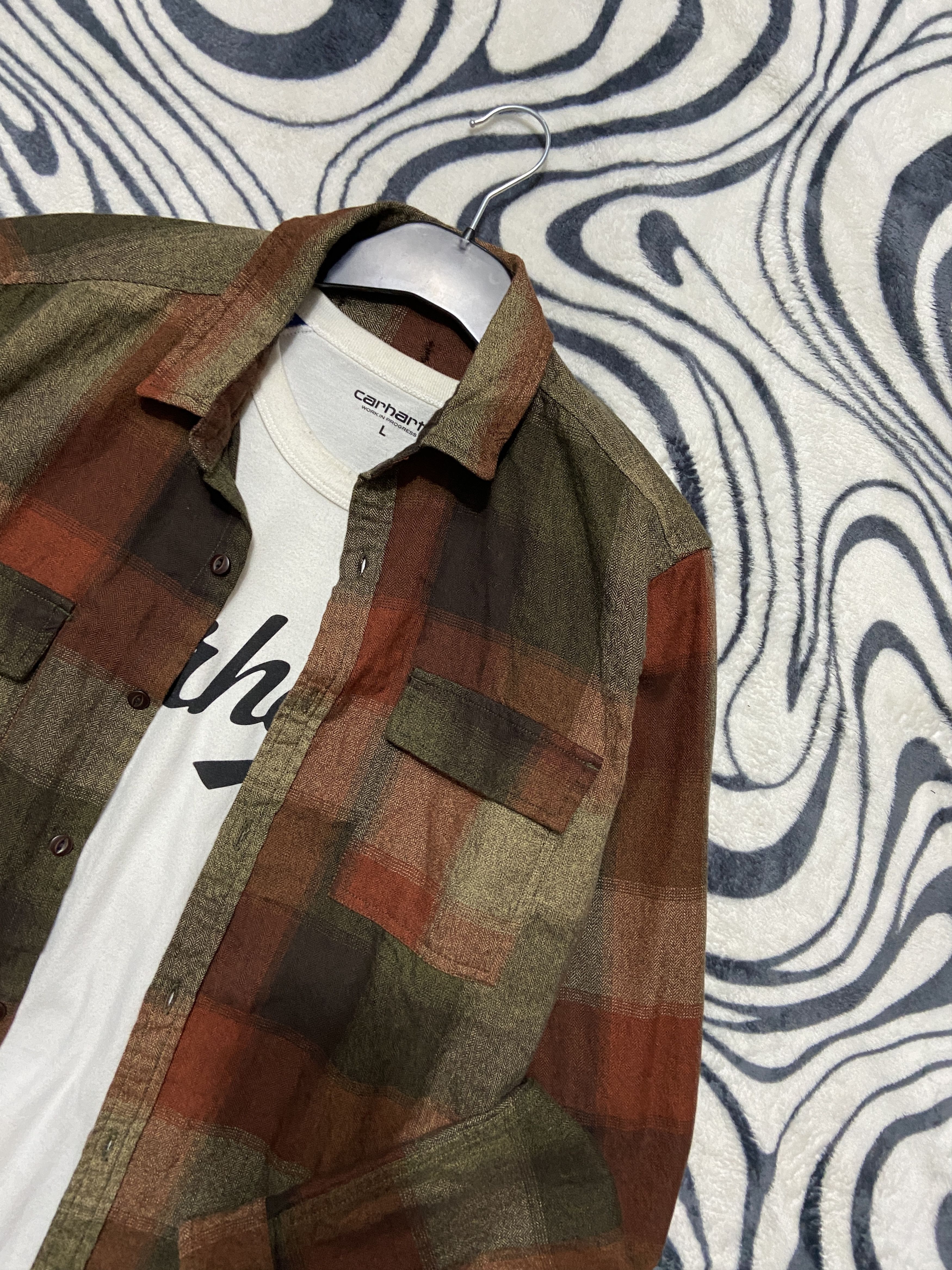 Flannel × Vintage Vintage Flannel Plaid Shirt Travis style Size US M / EU 48-50 / 2 - 2 Thumbnail