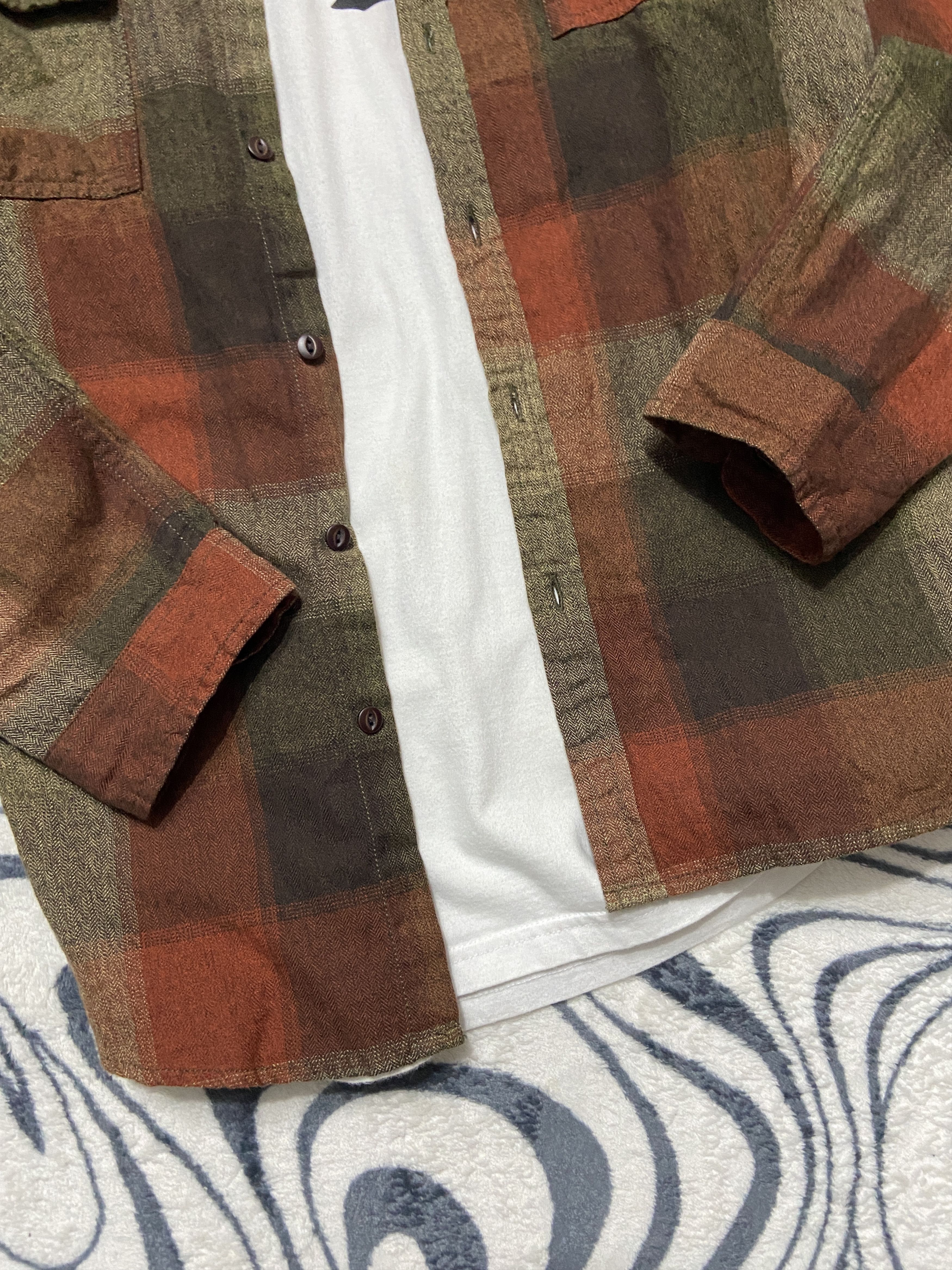 Flannel × Vintage Vintage Flannel Plaid Shirt Travis style Size US M / EU 48-50 / 2 - 3 Thumbnail