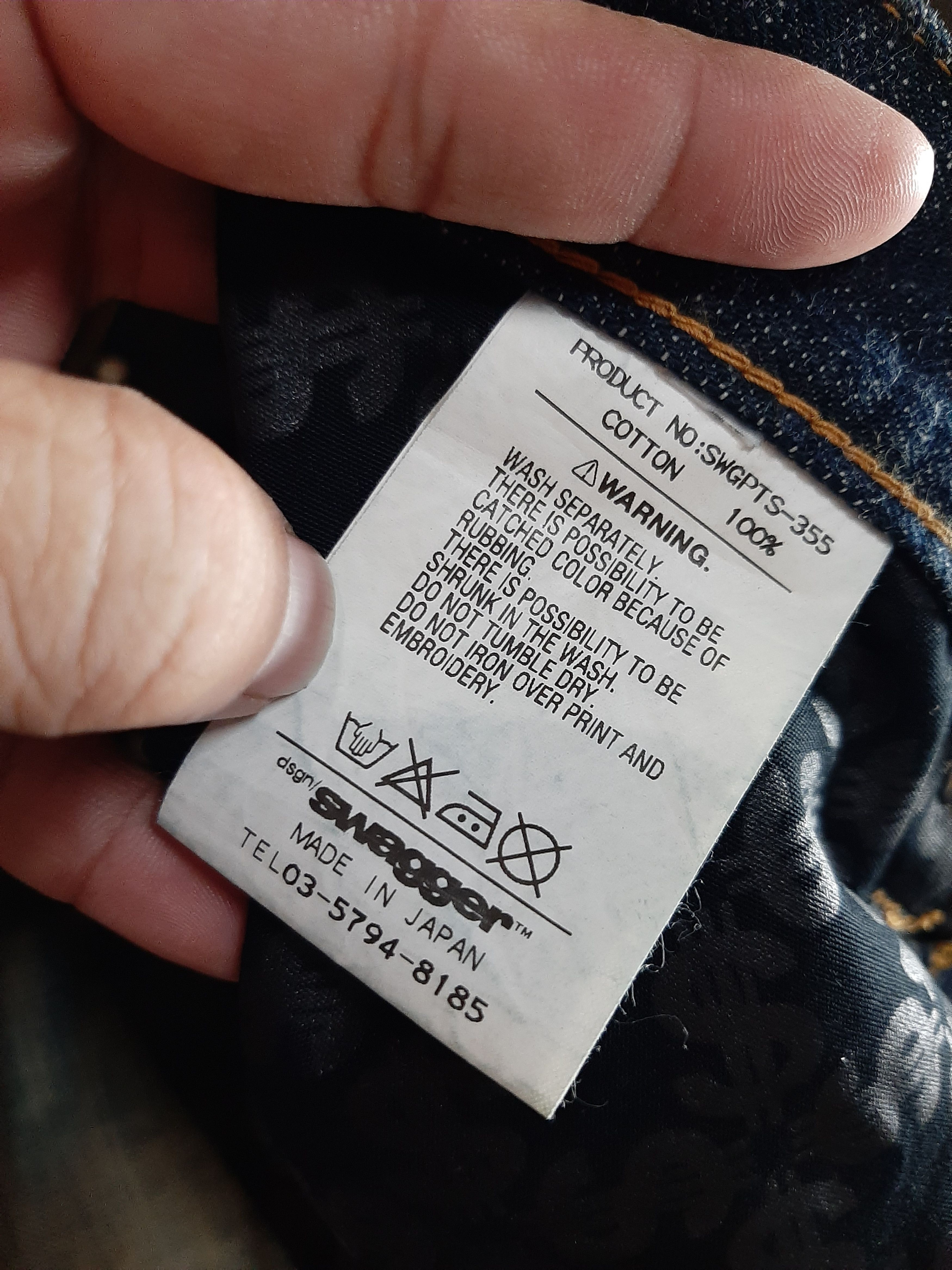 Japanese Brand × Salvage × Swagger SWAGER DISTRESED SELVEDGE EMBROIDERY TKNY SWAGGA BACKPOCKET Size US 36 / EU 52 - 16 Thumbnail