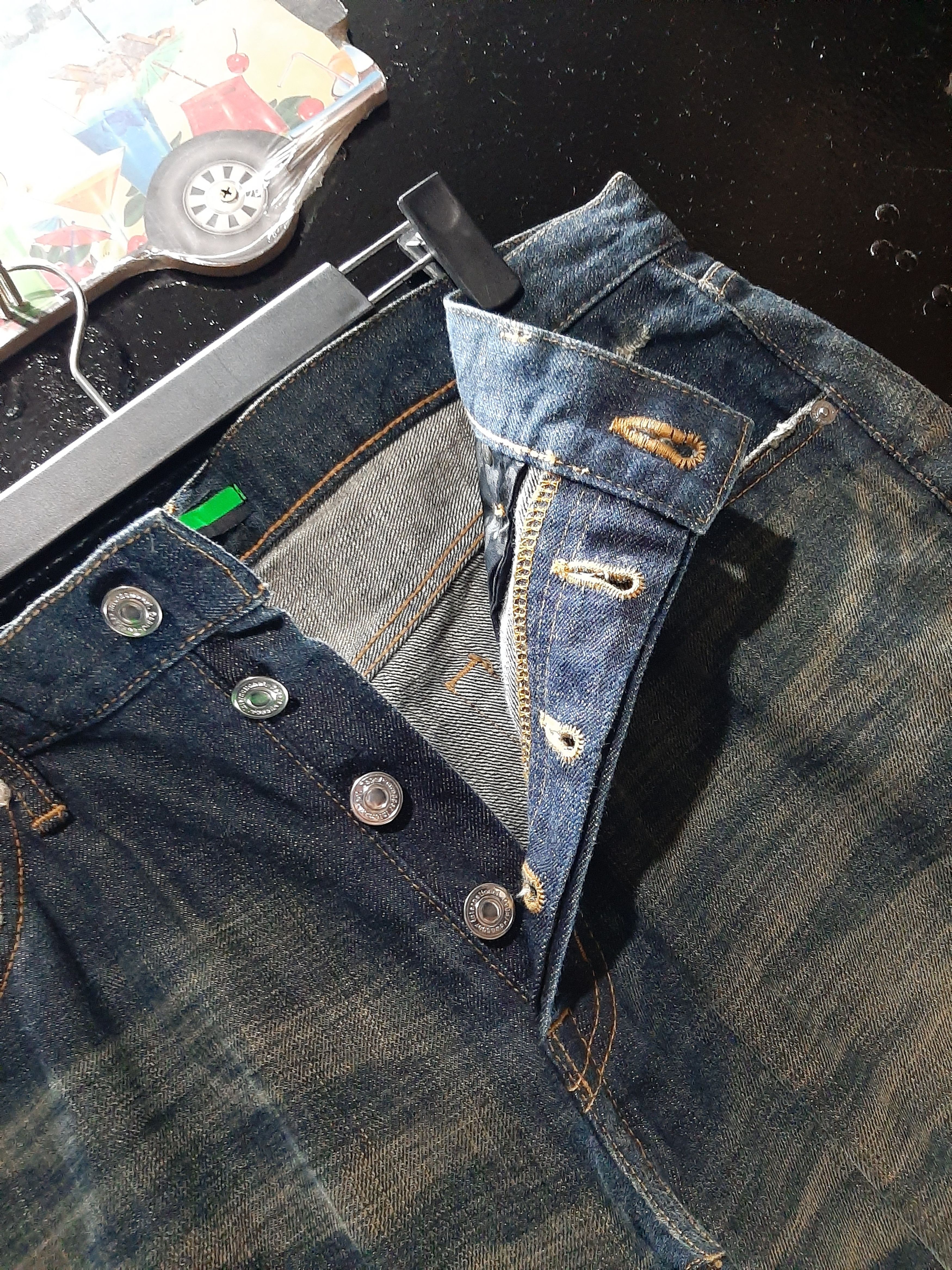 Japanese Brand × Salvage × Swagger SWAGER DISTRESED SELVEDGE EMBROIDERY TKNY SWAGGA BACKPOCKET Size US 36 / EU 52 - 14 Thumbnail
