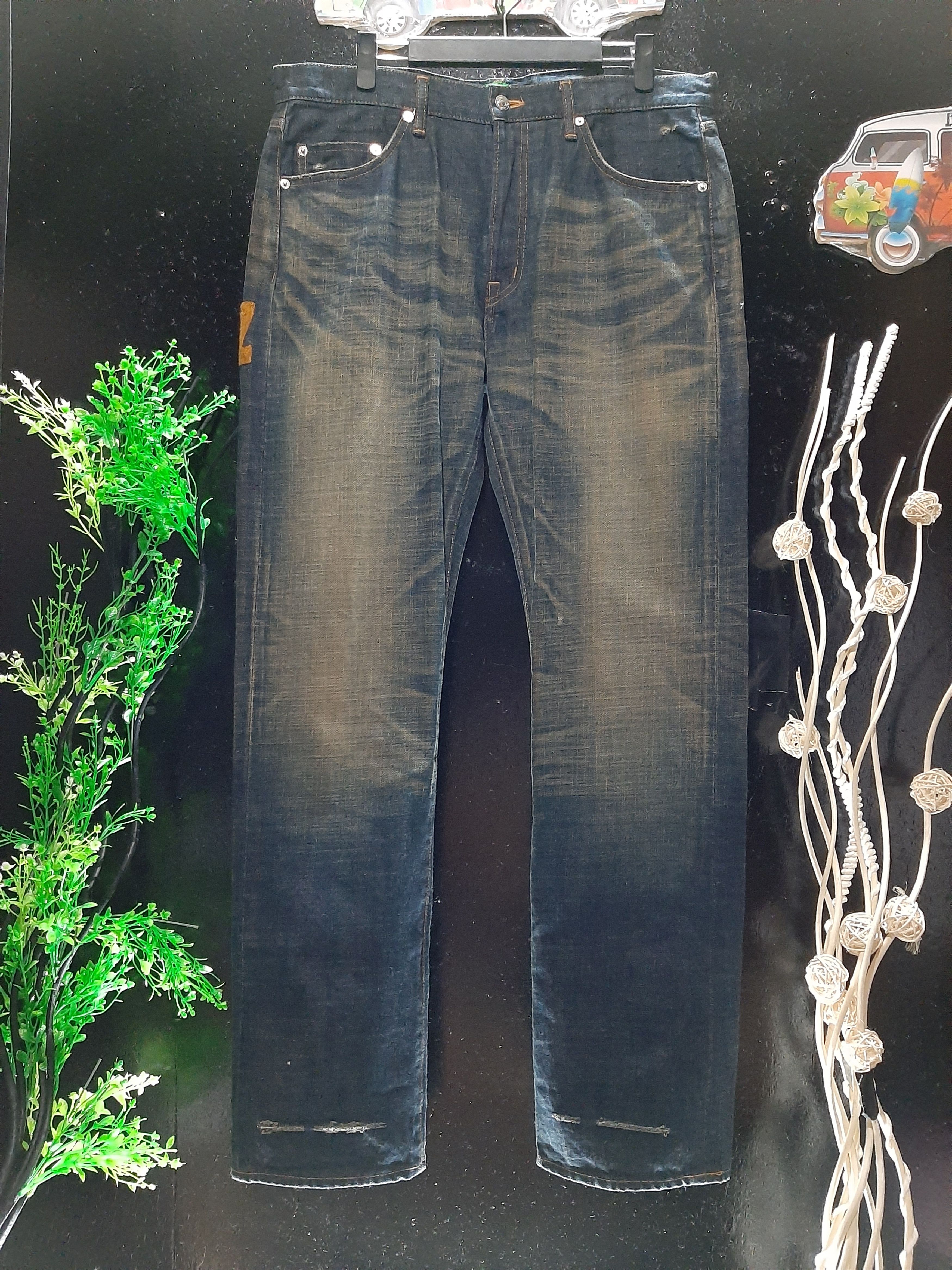 Japanese Brand × Salvage × Swagger SWAGER DISTRESED SELVEDGE EMBROIDERY TKNY SWAGGA BACKPOCKET Size US 36 / EU 52 - 5 Thumbnail