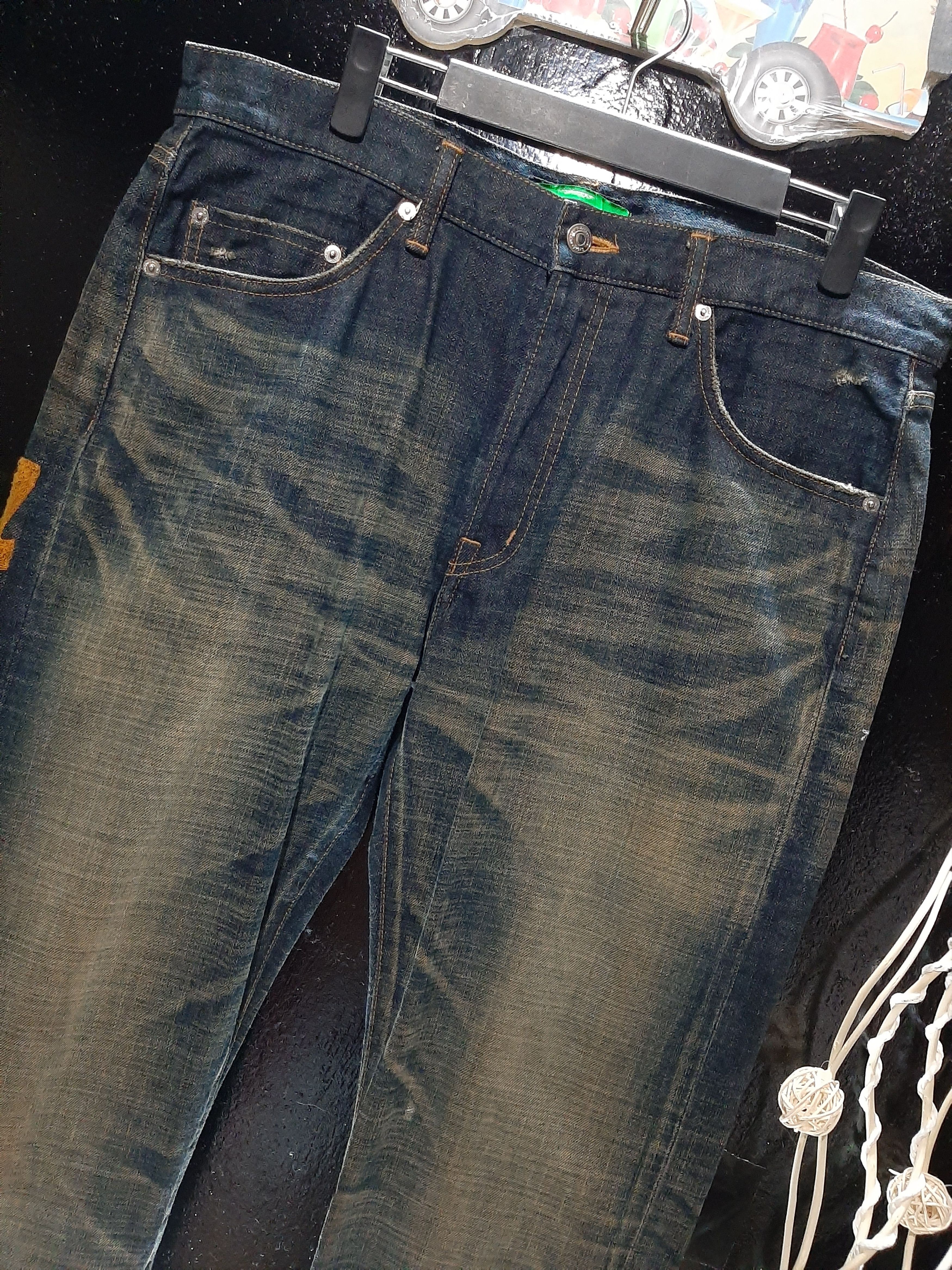 Japanese Brand × Salvage × Swagger SWAGER DISTRESED SELVEDGE EMBROIDERY TKNY SWAGGA BACKPOCKET Size US 36 / EU 52 - 6 Thumbnail