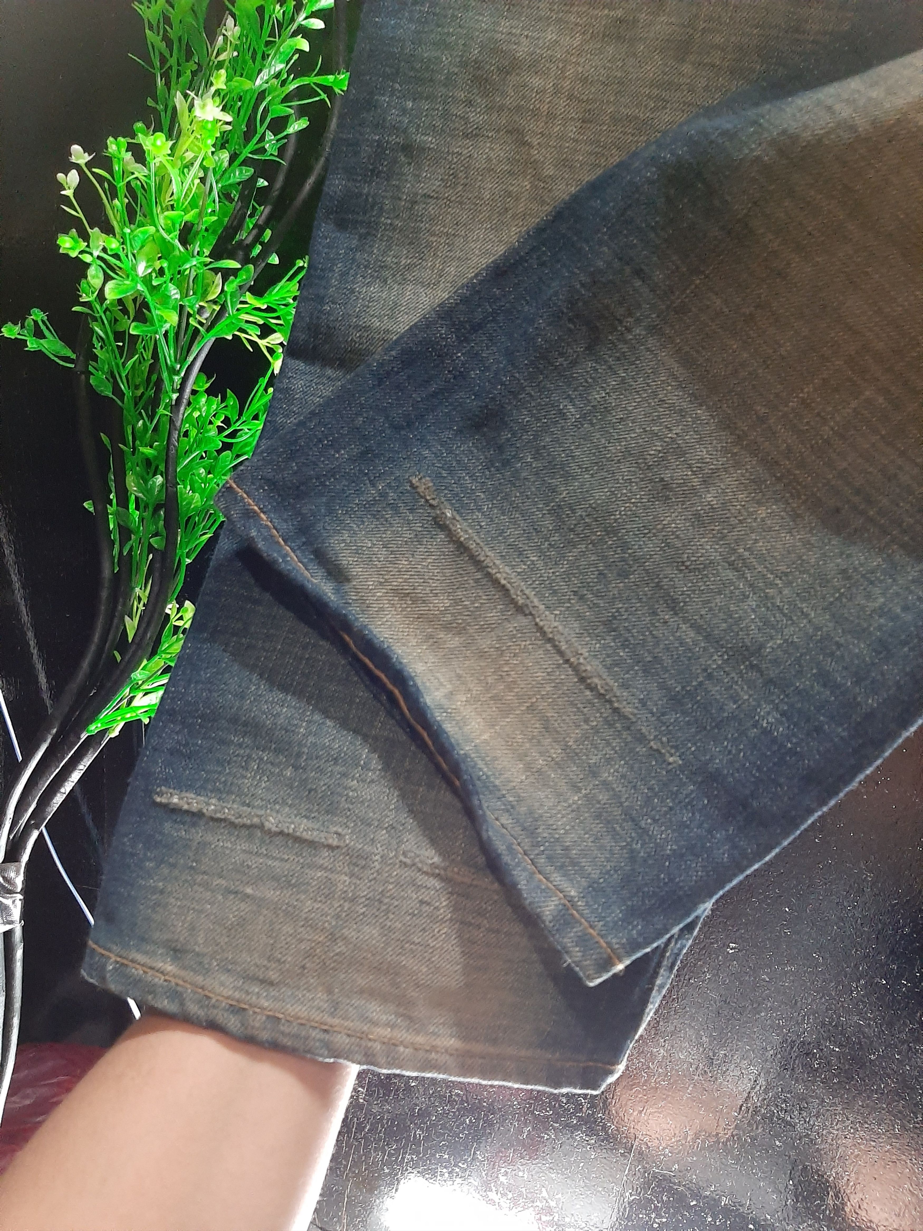 Japanese Brand × Salvage × Swagger SWAGER DISTRESED SELVEDGE EMBROIDERY TKNY SWAGGA BACKPOCKET Size US 36 / EU 52 - 12 Thumbnail