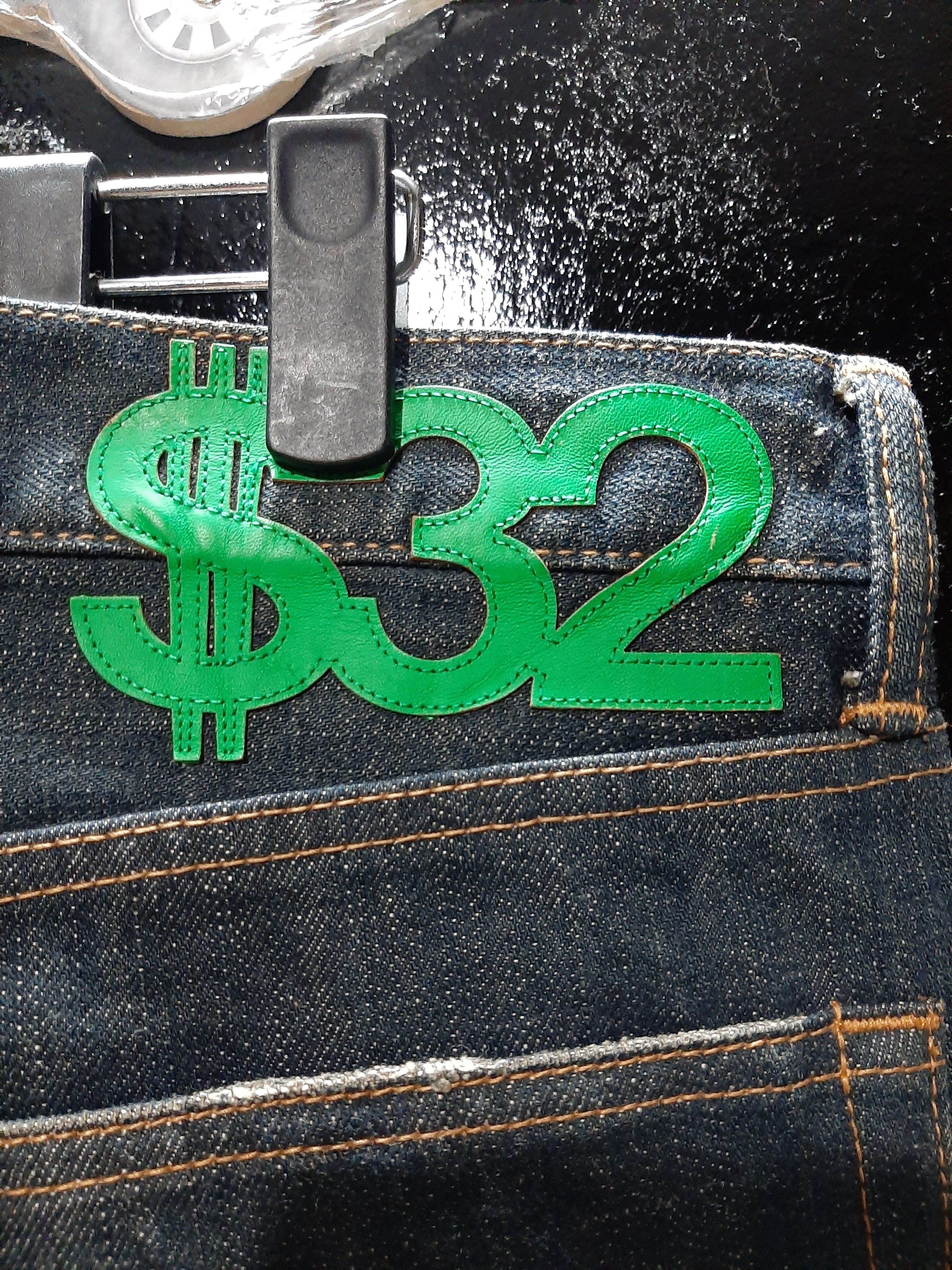 Japanese Brand × Salvage × Swagger SWAGER DISTRESED SELVEDGE EMBROIDERY TKNY SWAGGA BACKPOCKET Size US 36 / EU 52 - 4 Thumbnail