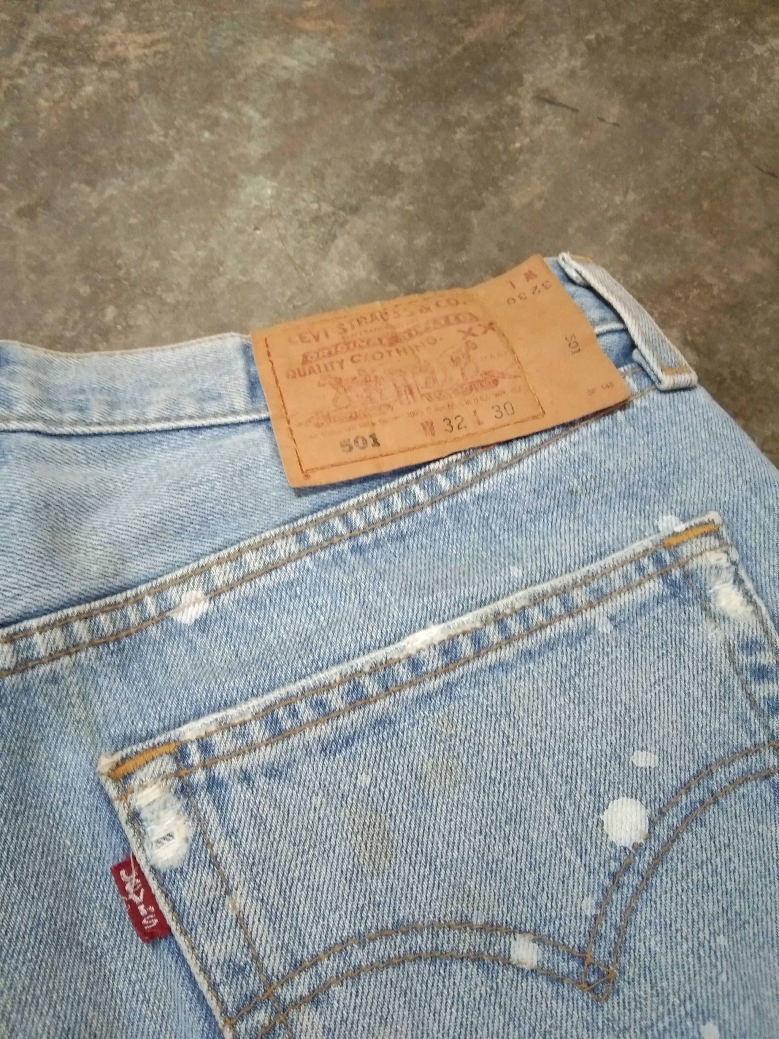Levi's Vintage Levis 501 Made In USA Distressed Painter Jeans 30x30 Size US 30 / EU 46 - 3 Thumbnail