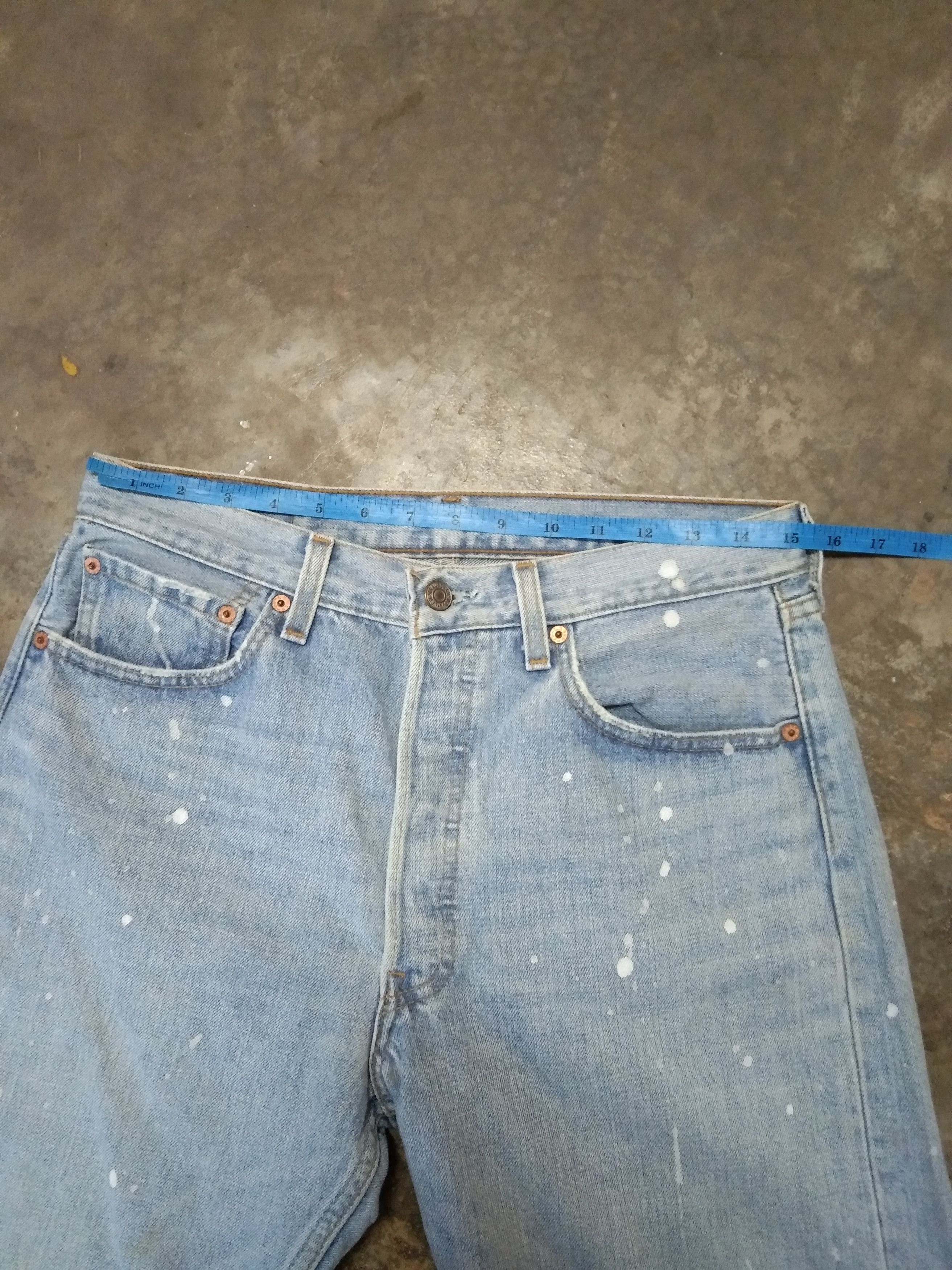 Levi's Vintage Levis 501 Made In USA Distressed Painter Jeans 30x30 Size US 30 / EU 46 - 8 Thumbnail