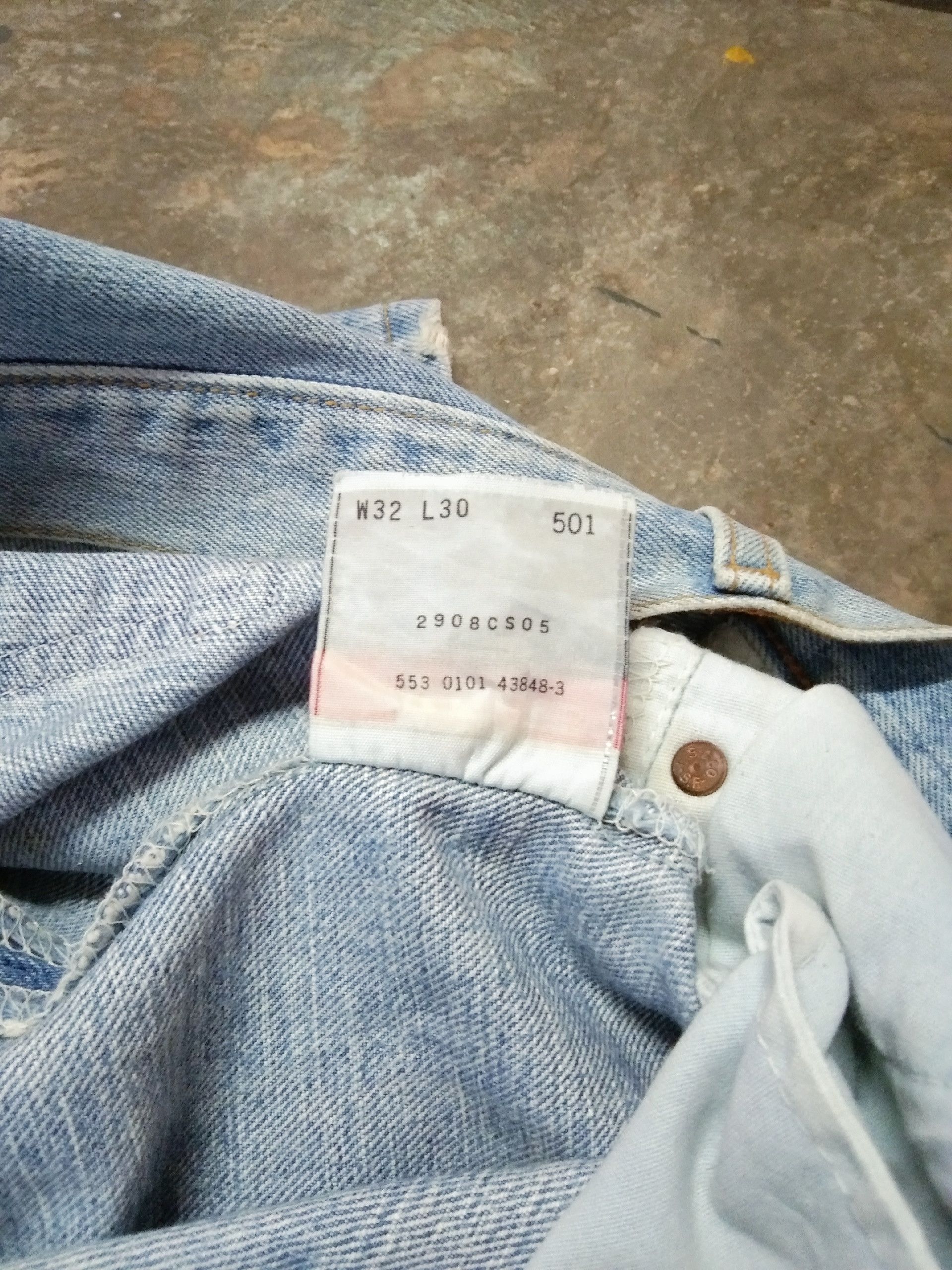 Levi's Vintage Levis 501 Made In USA Distressed Painter Jeans 30x30 Size US 30 / EU 46 - 10 Thumbnail