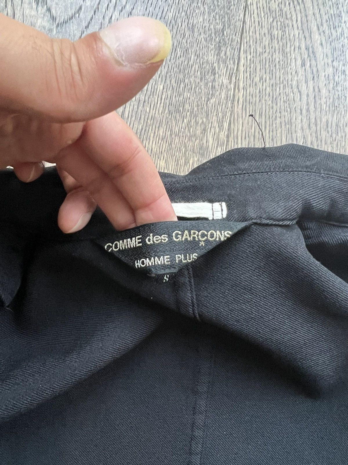 Comme des Garcons × Comme des Garcons Homme × Comme des Garcons Homme Plus Serge Panelled Jacket (Black) Size US S / EU 44-46 / 1 - 3 Thumbnail
