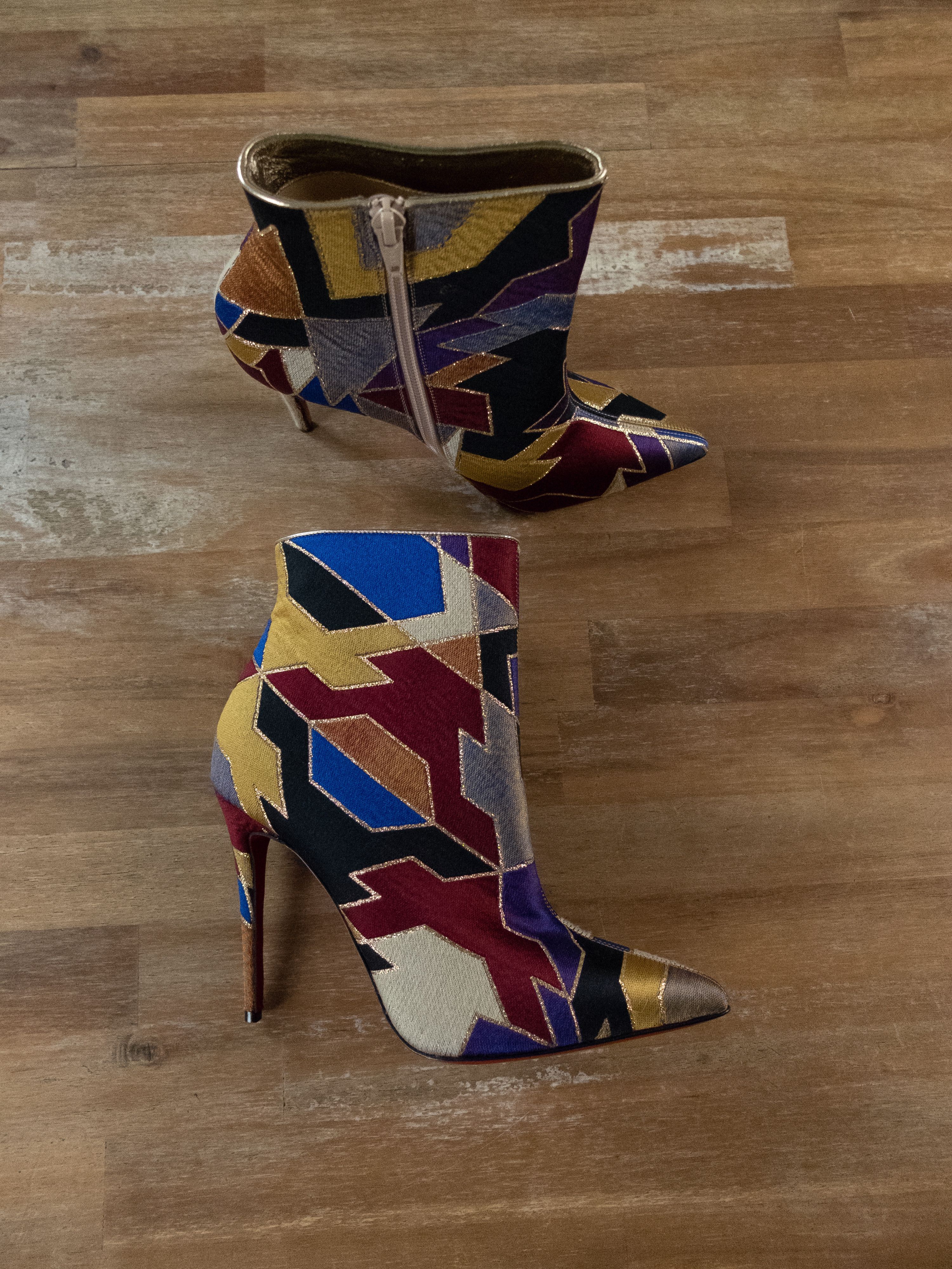 Christian Louboutin CHRISTIAN LOUBOUTIN So Kate Booty geometric ankle boots 8 38 Size US 8 / IT 38 - 1 Thumbnail