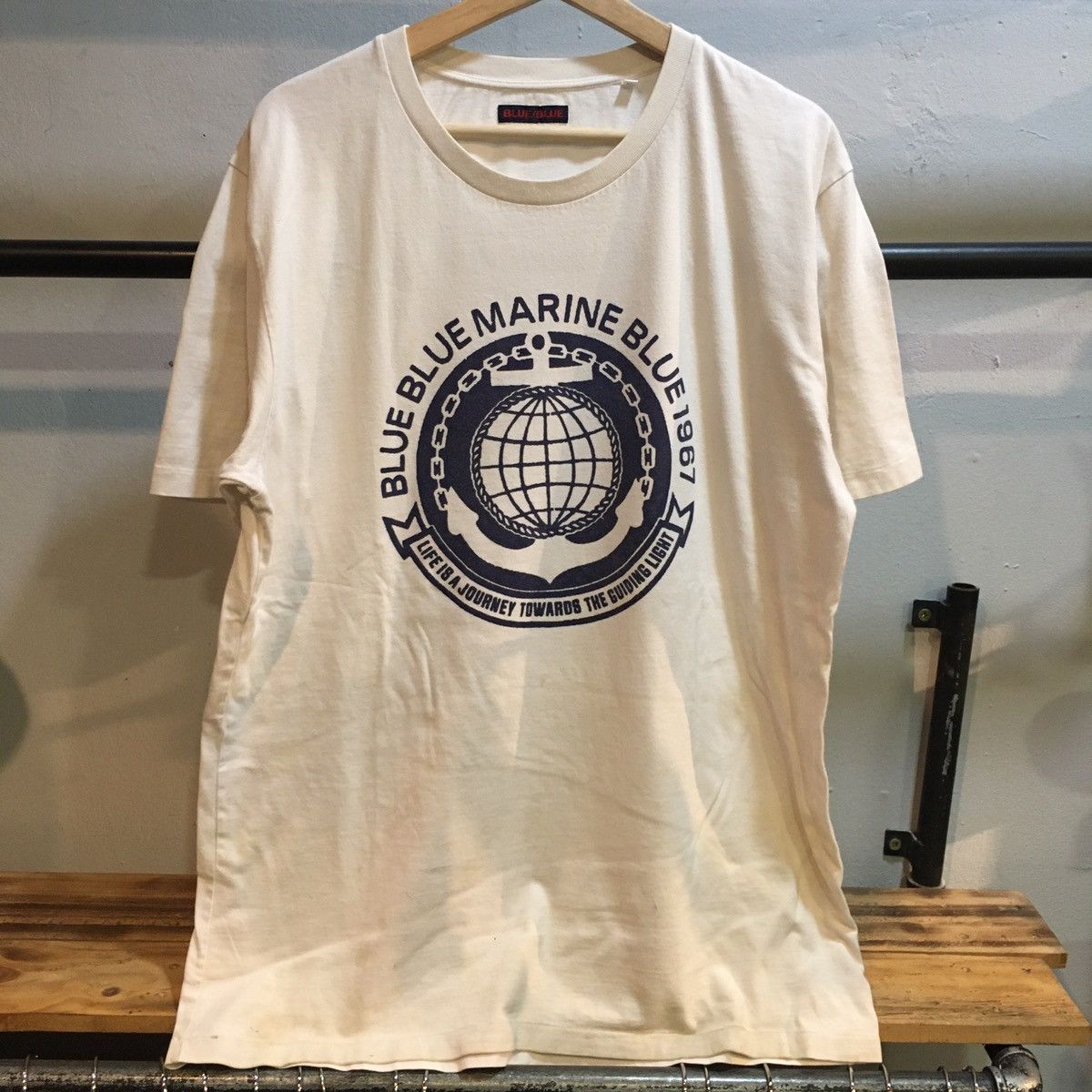 Blue Blue Japan × Japanese Brand Blue Blue Marine Japanese Brand T-Shirt Size US XL / EU 56 / 4 - 1 Thumbnail