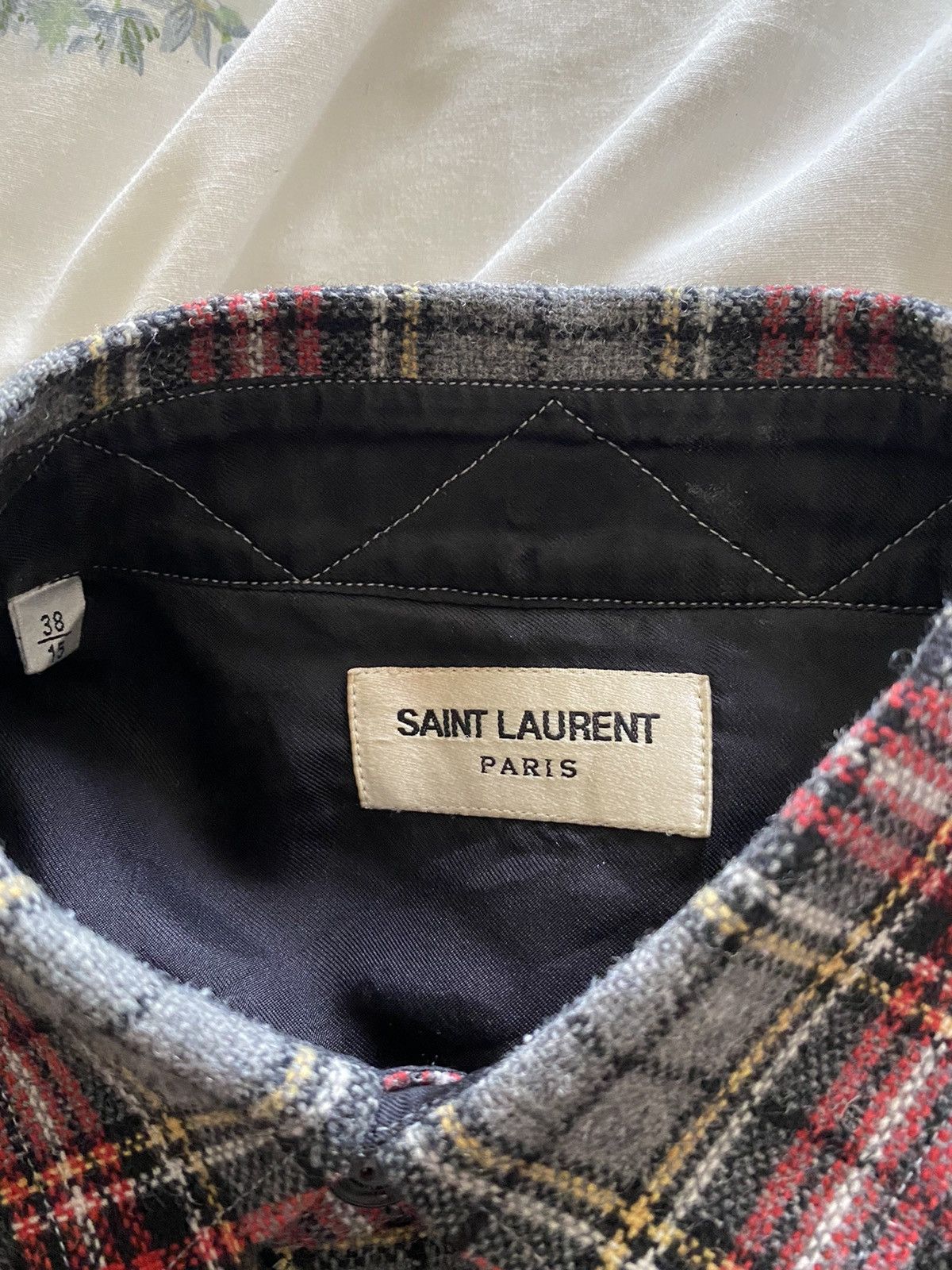 Saint Laurent Paris Saint Laurent FW13 flannel Hedi slimane Size US M / EU 48-50 / 2 - 16 Thumbnail