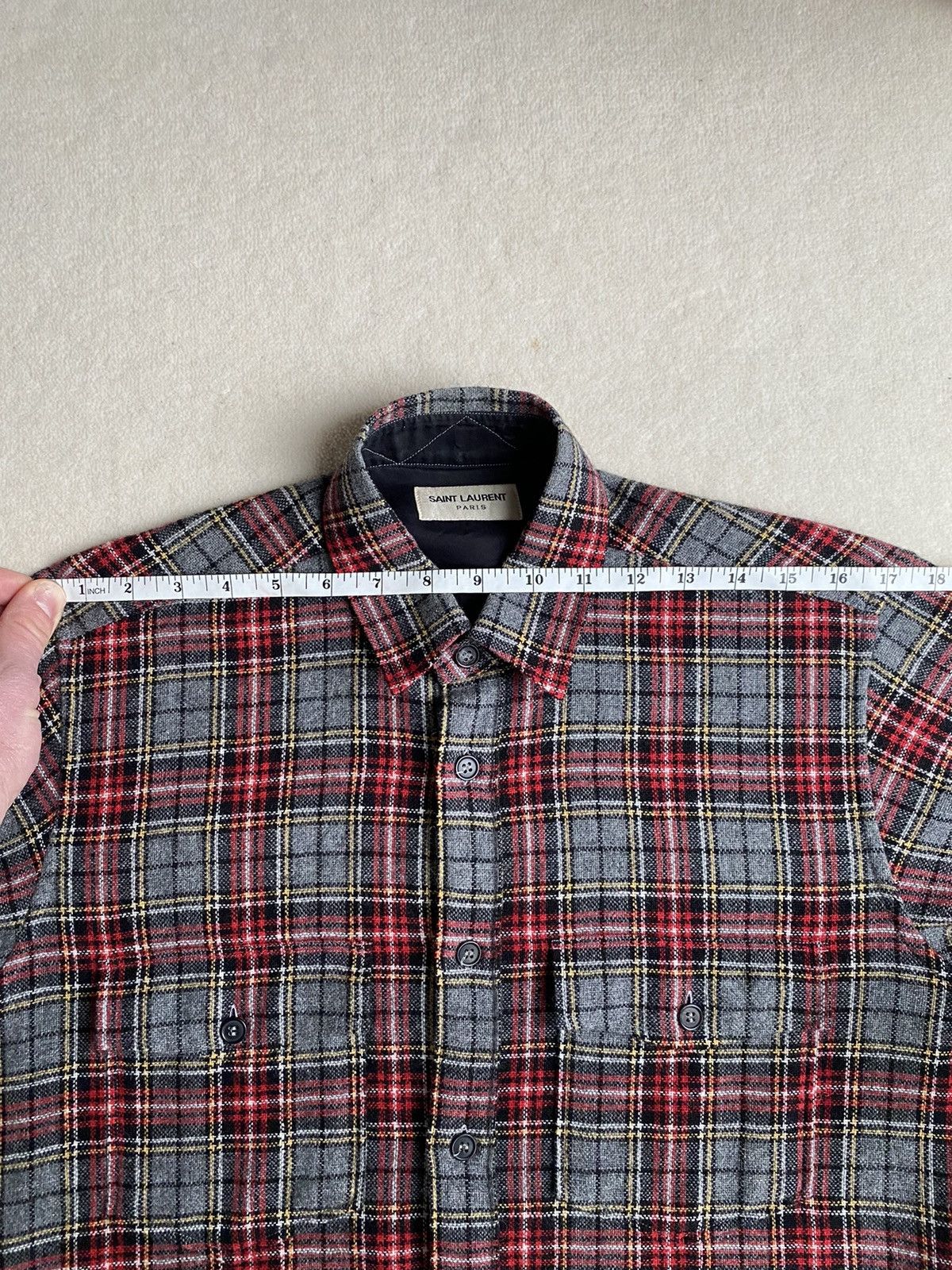 Saint Laurent Paris Saint Laurent FW13 flannel Hedi slimane Size US M / EU 48-50 / 2 - 5 Thumbnail