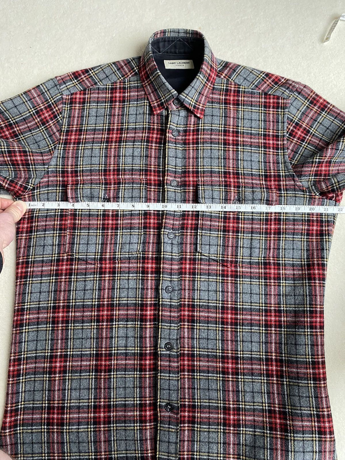 Saint Laurent Paris Saint Laurent FW13 flannel Hedi slimane Size US M / EU 48-50 / 2 - 4 Thumbnail