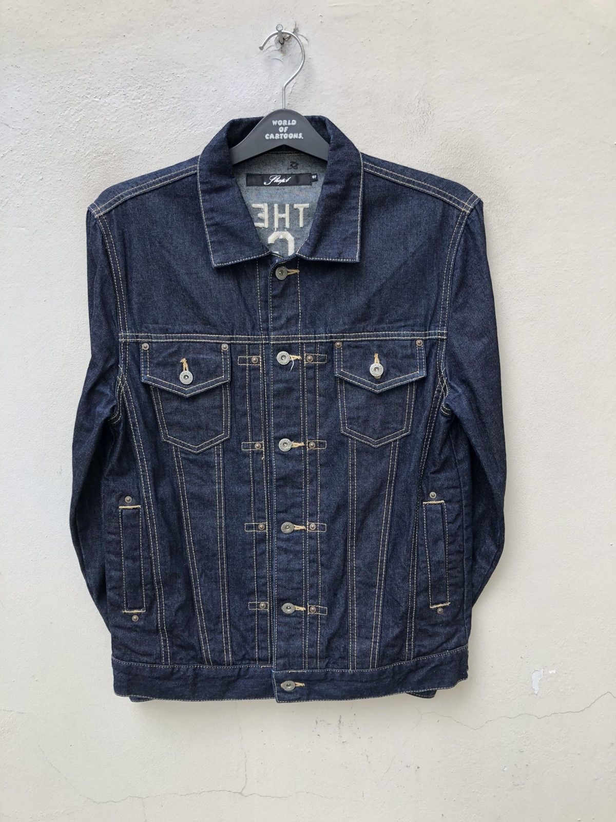 SHAREEF SHAPEL Japan The SWINGEERS Embroidery Denim Trucker Jacket Size US M / EU 48-50 / 2 - 18 Thumbnail
