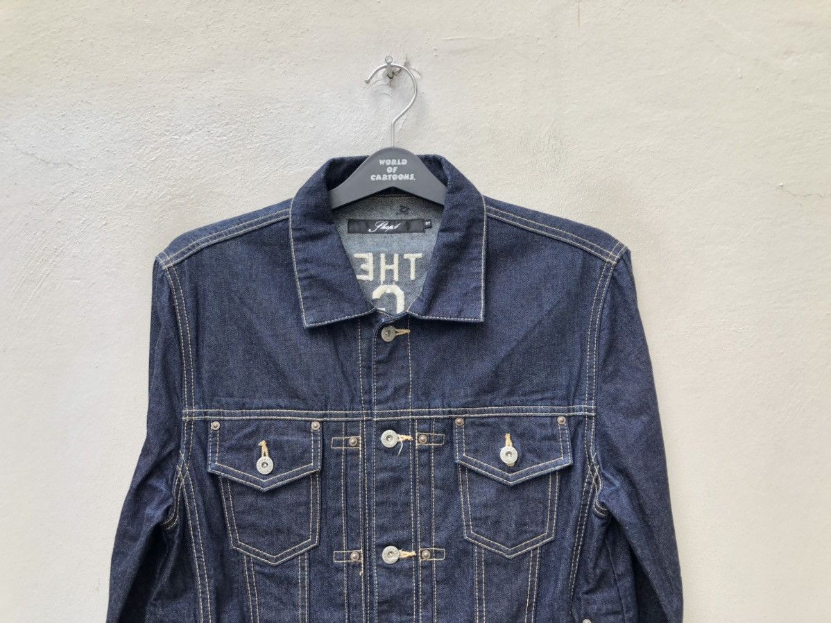 SHAREEF SHAPEL Japan The SWINGEERS Embroidery Denim Trucker Jacket Size US M / EU 48-50 / 2 - 19 Thumbnail