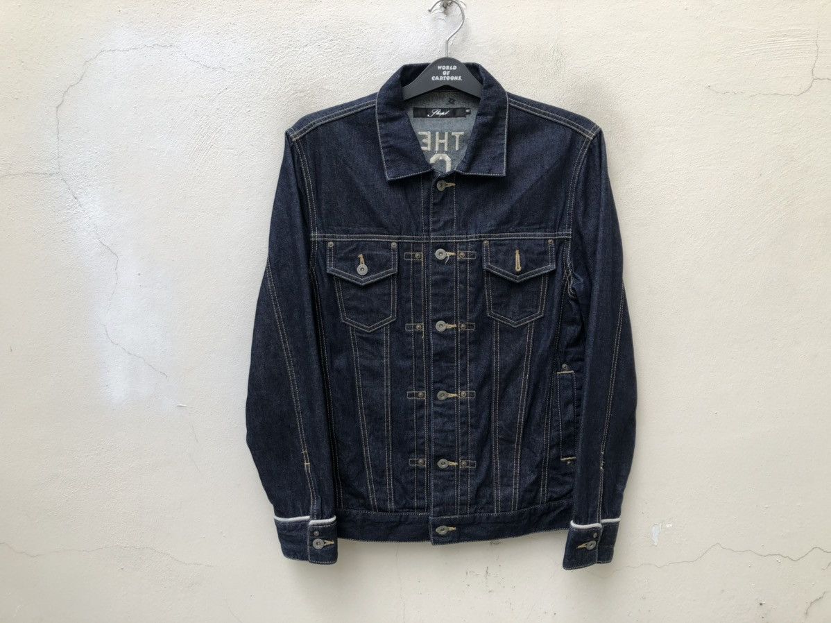 SHAREEF SHAPEL Japan The SWINGEERS Embroidery Denim Trucker Jacket Size US M / EU 48-50 / 2 - 14 Thumbnail