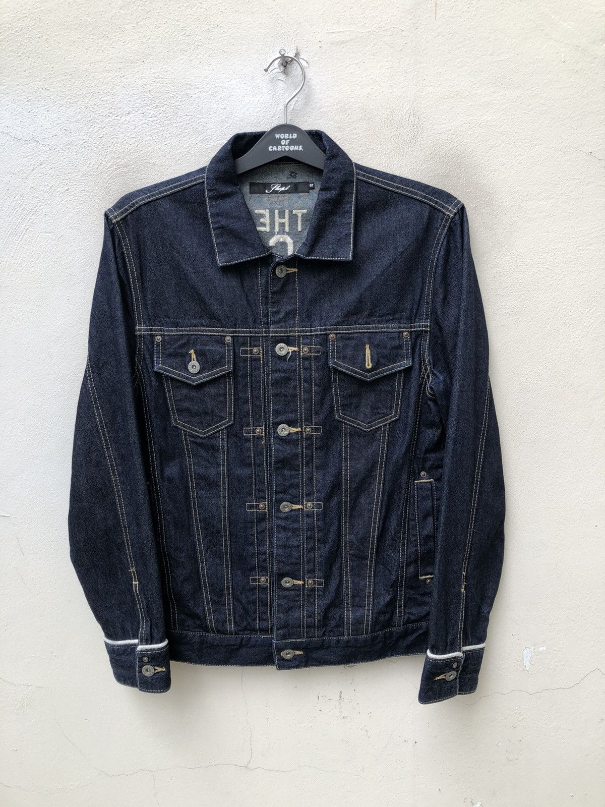SHAREEF SHAPEL Japan The SWINGEERS Embroidery Denim Trucker Jacket Size US M / EU 48-50 / 2 - 15 Thumbnail