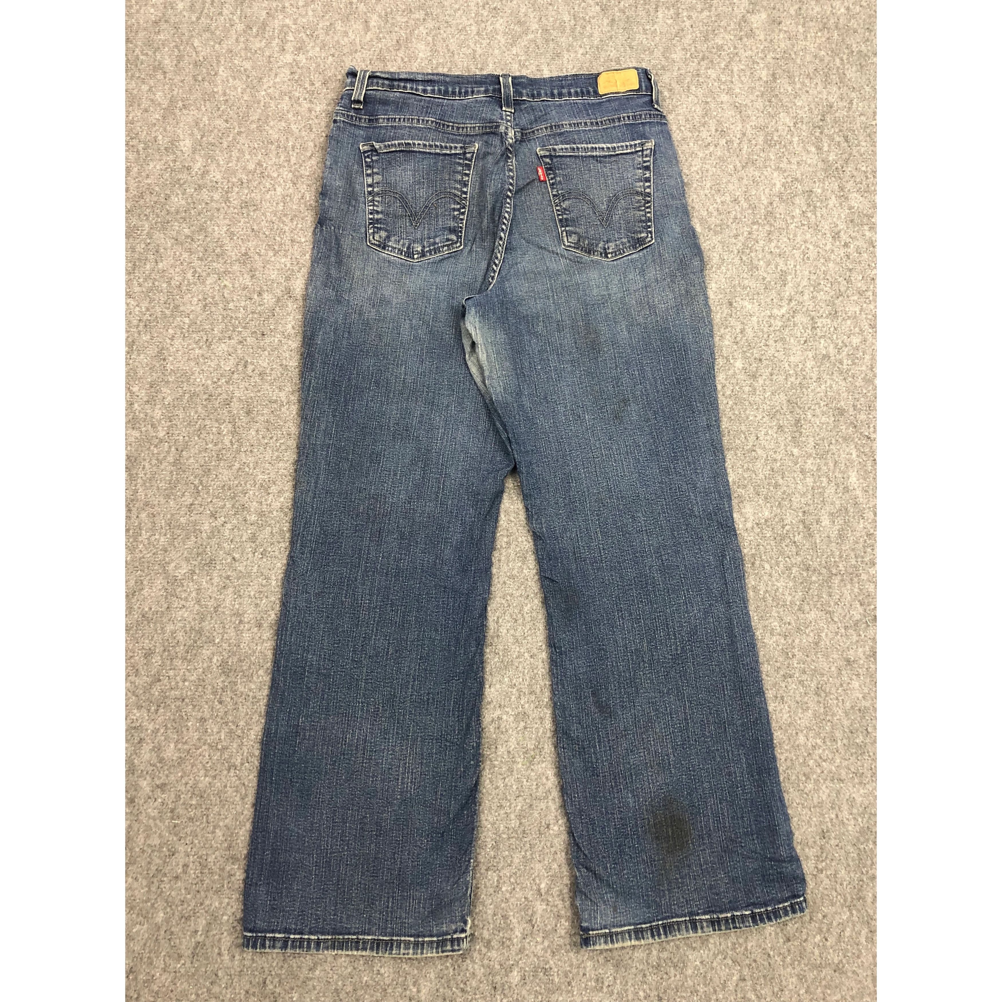 Levi's Vintage Levis Blue Denim Jeans Flared DP0296 Size US 31 - 2 Thumbnail