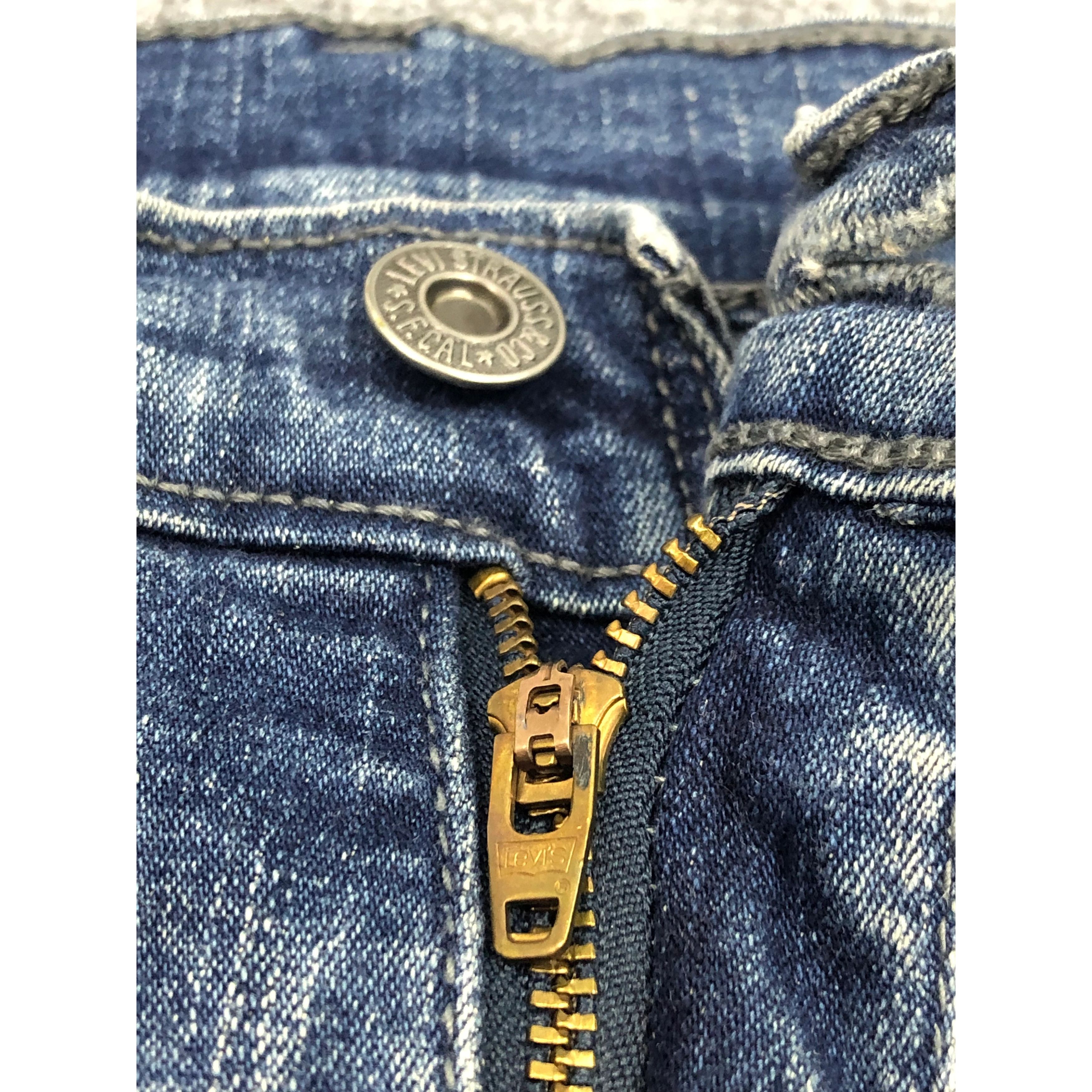 Levi's Vintage Levis Blue Denim Jeans Flared DP0296 Size US 31 - 7 Thumbnail