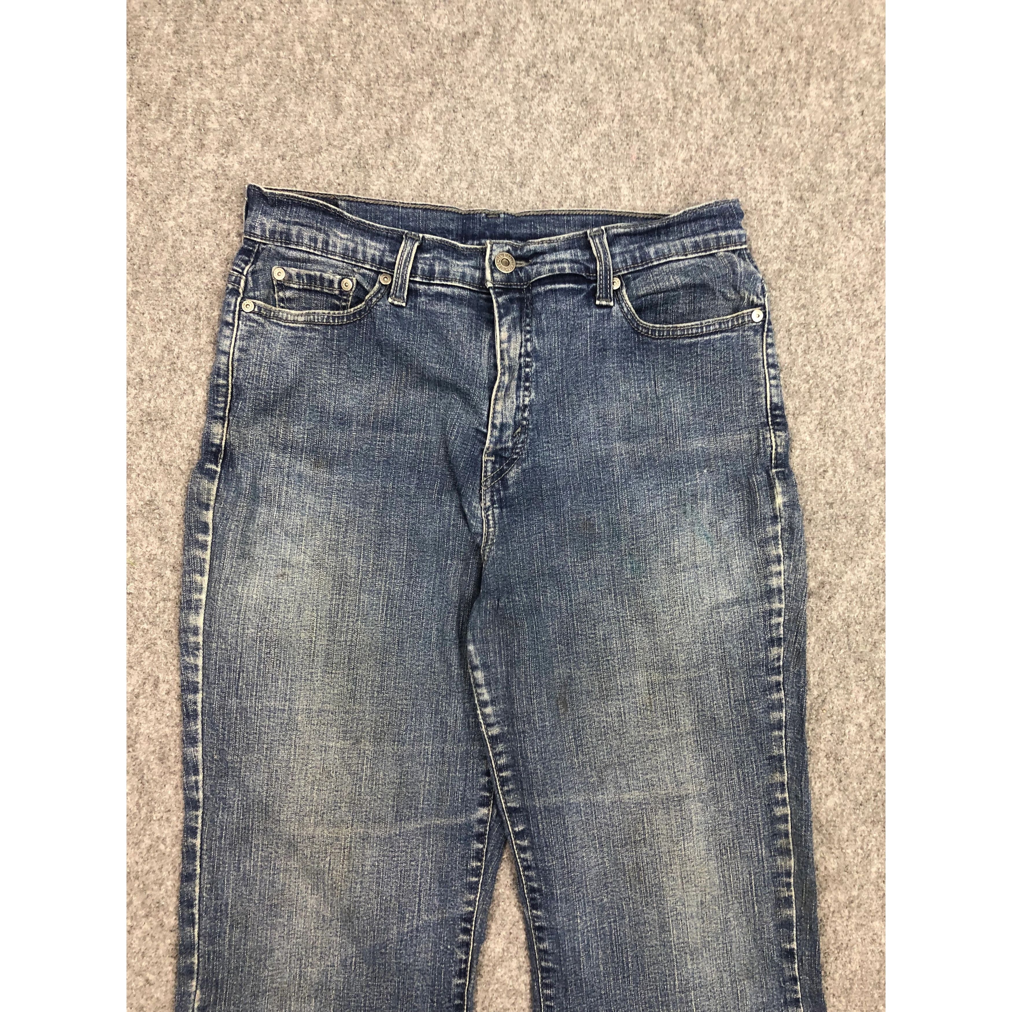 Levi's Vintage Levis Blue Denim Jeans Flared DP0296 Size US 31 - 3 Thumbnail