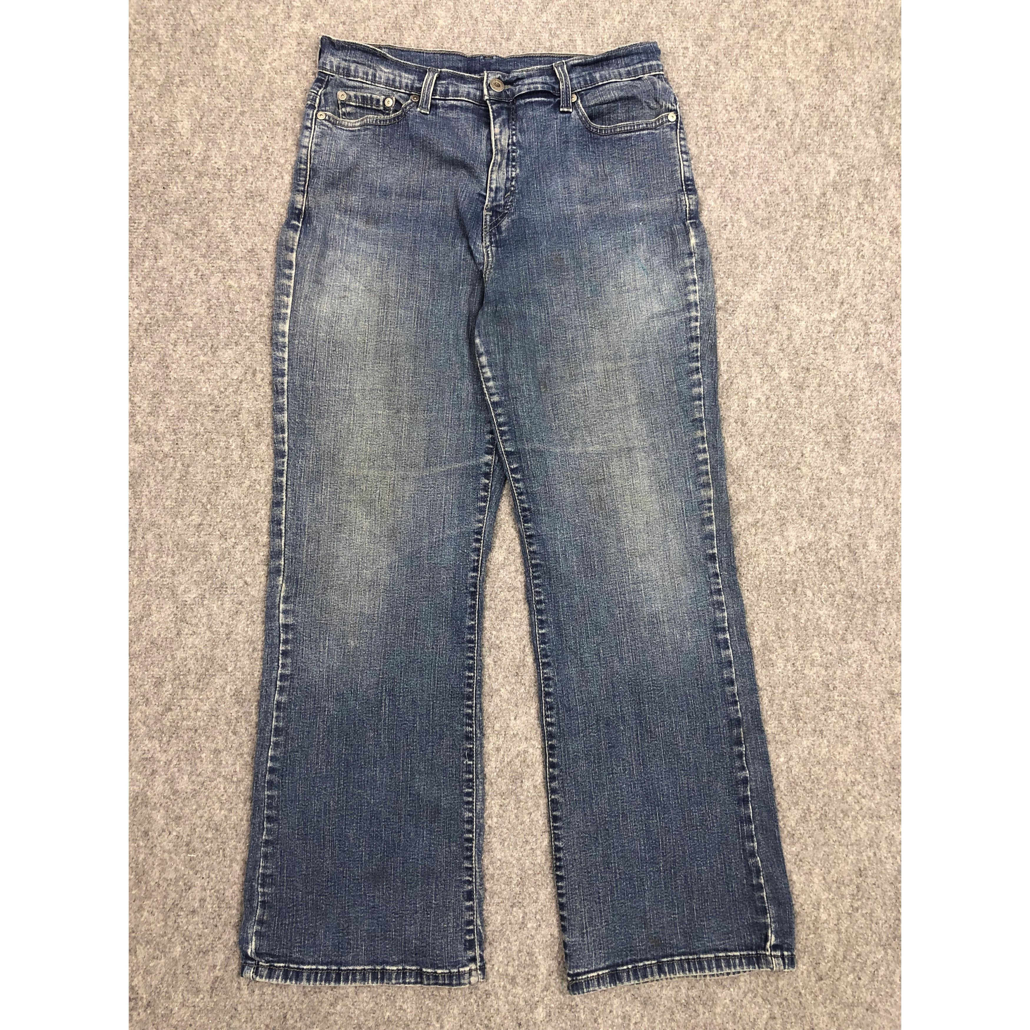 Levi's Vintage Levis Blue Denim Jeans Flared DP0296 Size US 31 - 1 Thumbnail