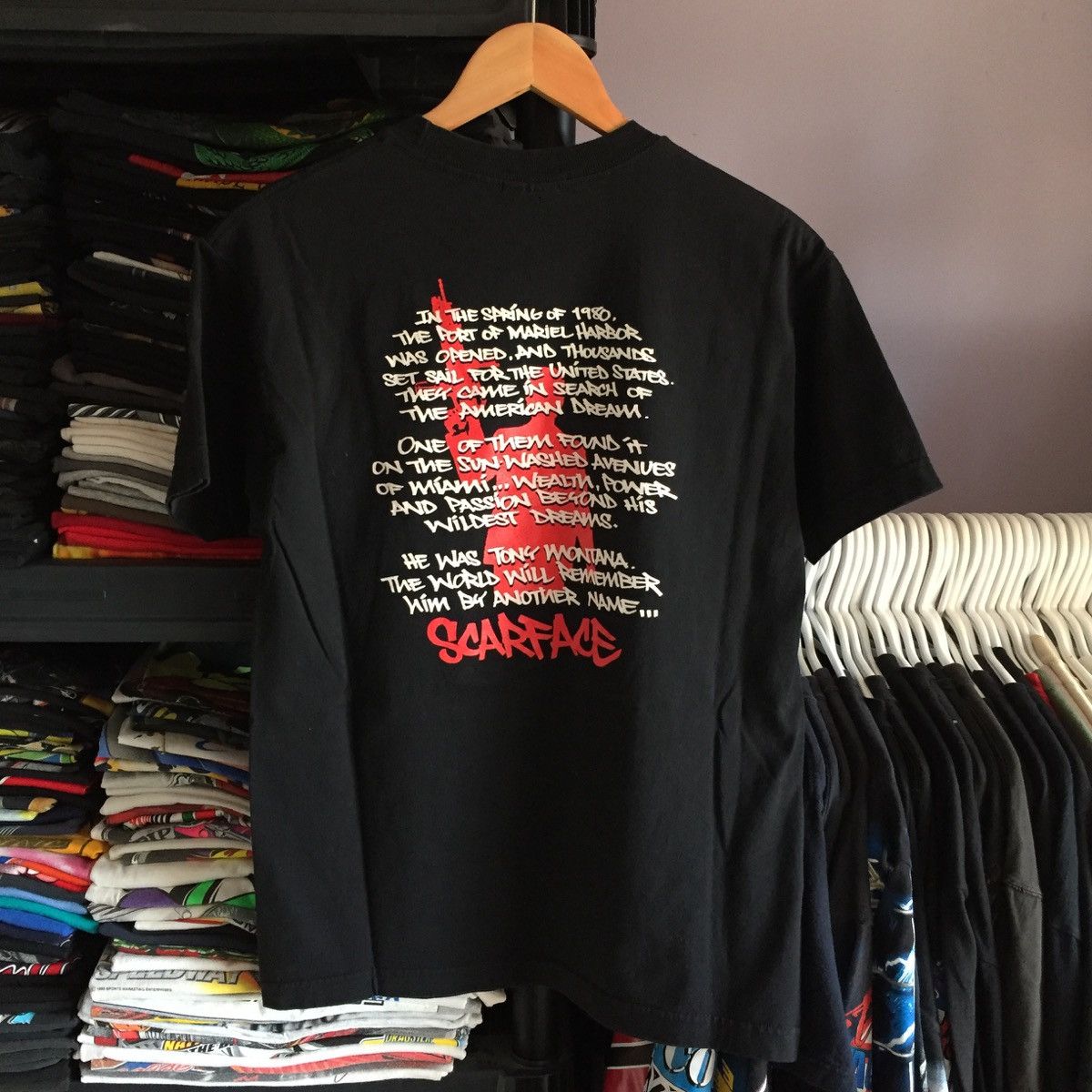 Vintage Vintage Y2K Scarface Tony Montana Movie T Shirt Size US M / EU 48-50 / 2 - 2 Thumbnail