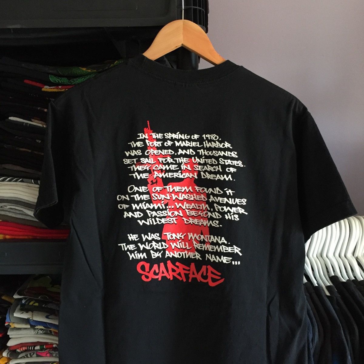 Vintage Vintage Y2K Scarface Tony Montana Movie T Shirt Size US M / EU 48-50 / 2 - 3 Thumbnail